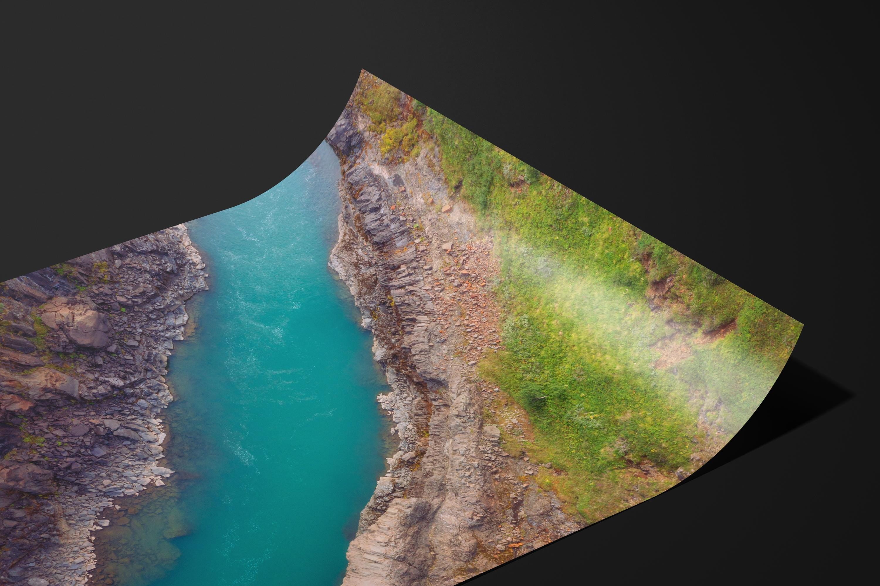 Aerial Blue River