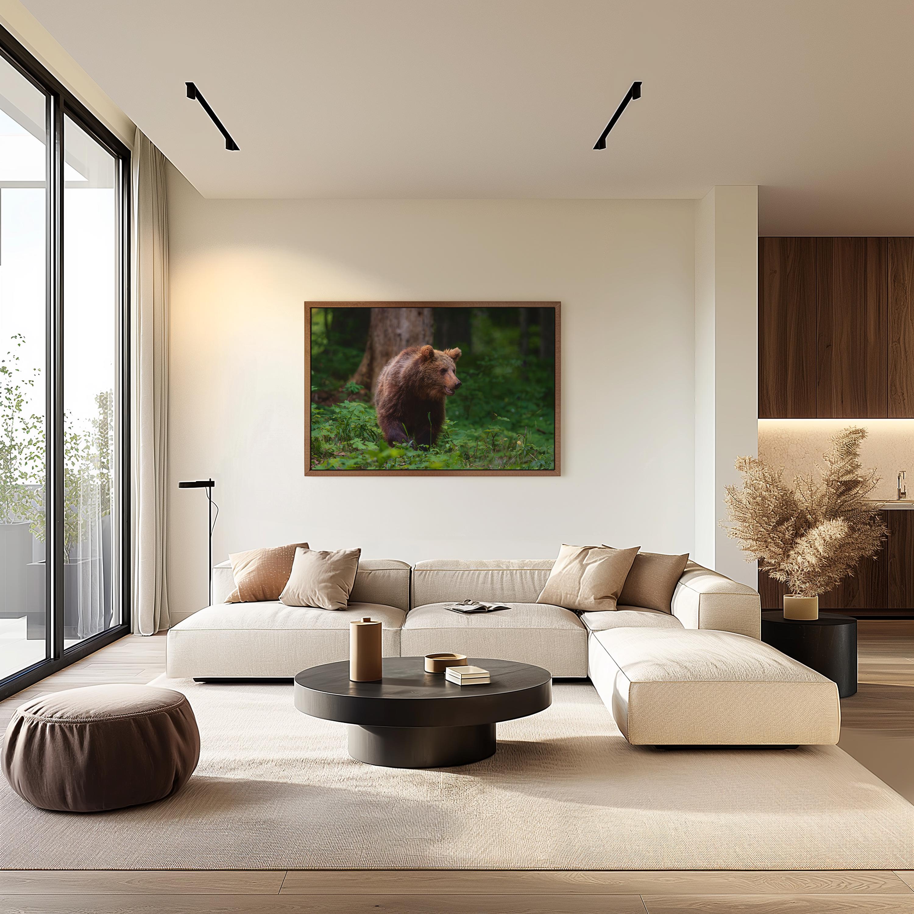 Majestic Brown Bear in Forest