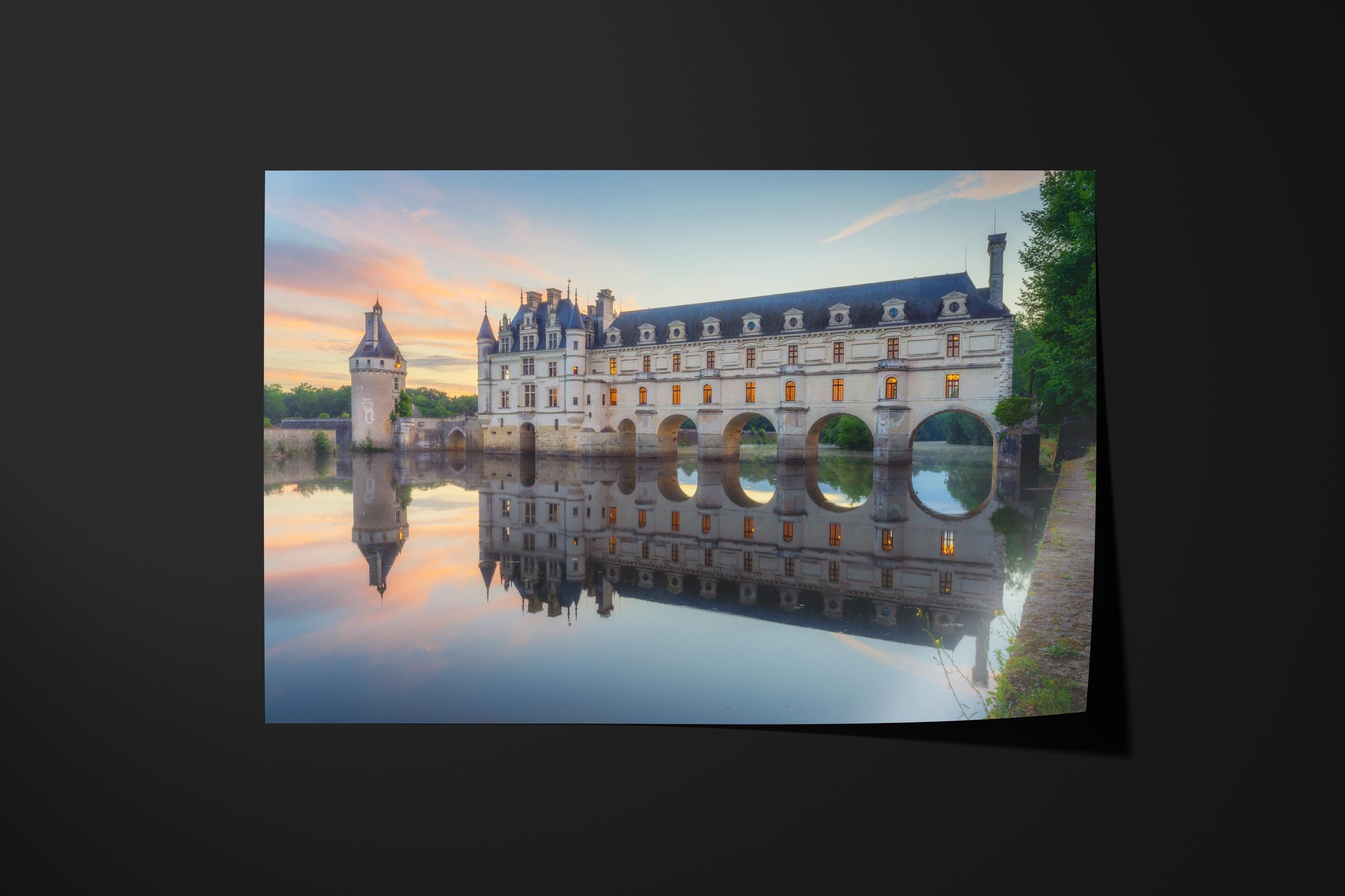 Chenonceau Castle at Sunset