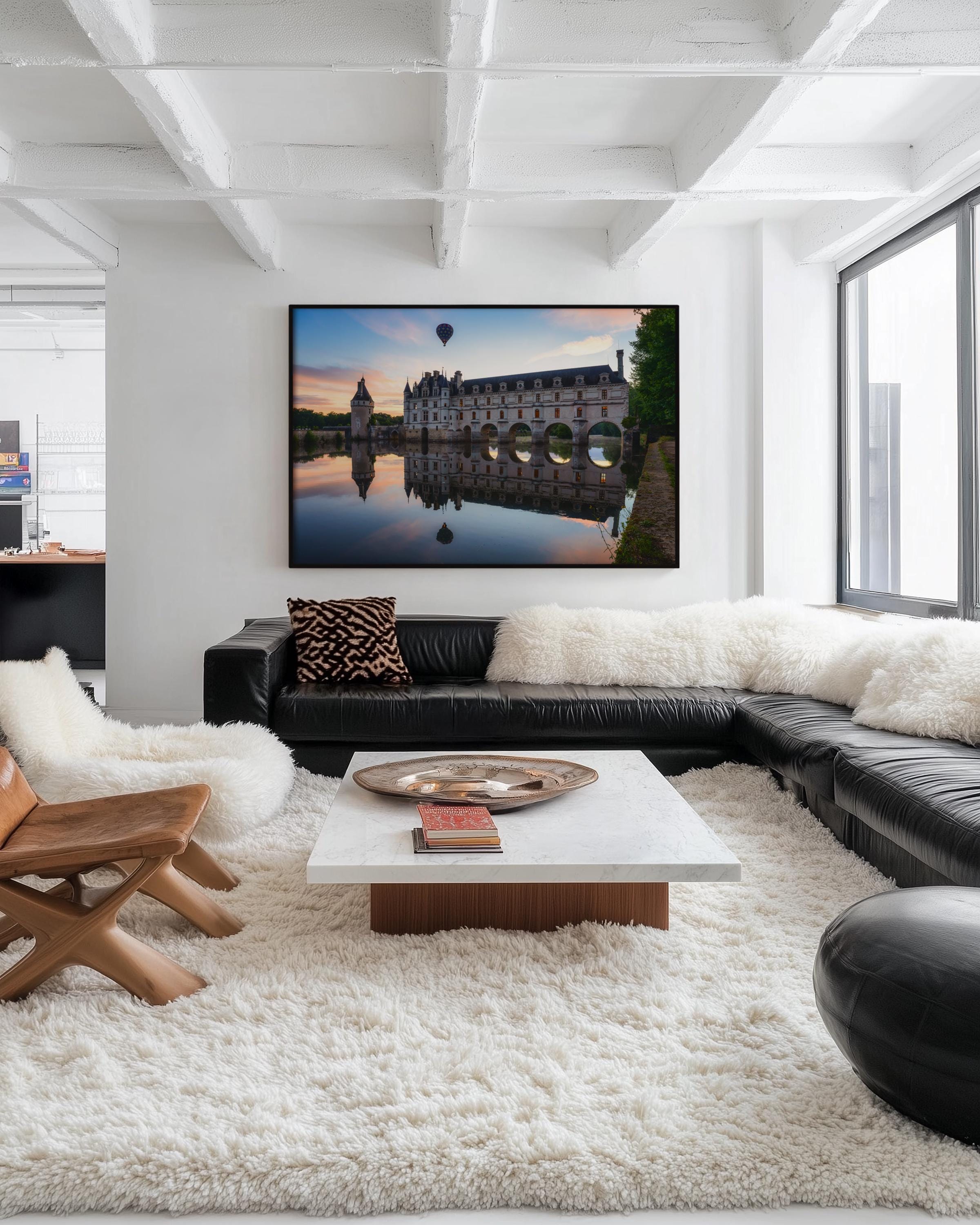 Hot Air Balloon Over Château de Chenonceau