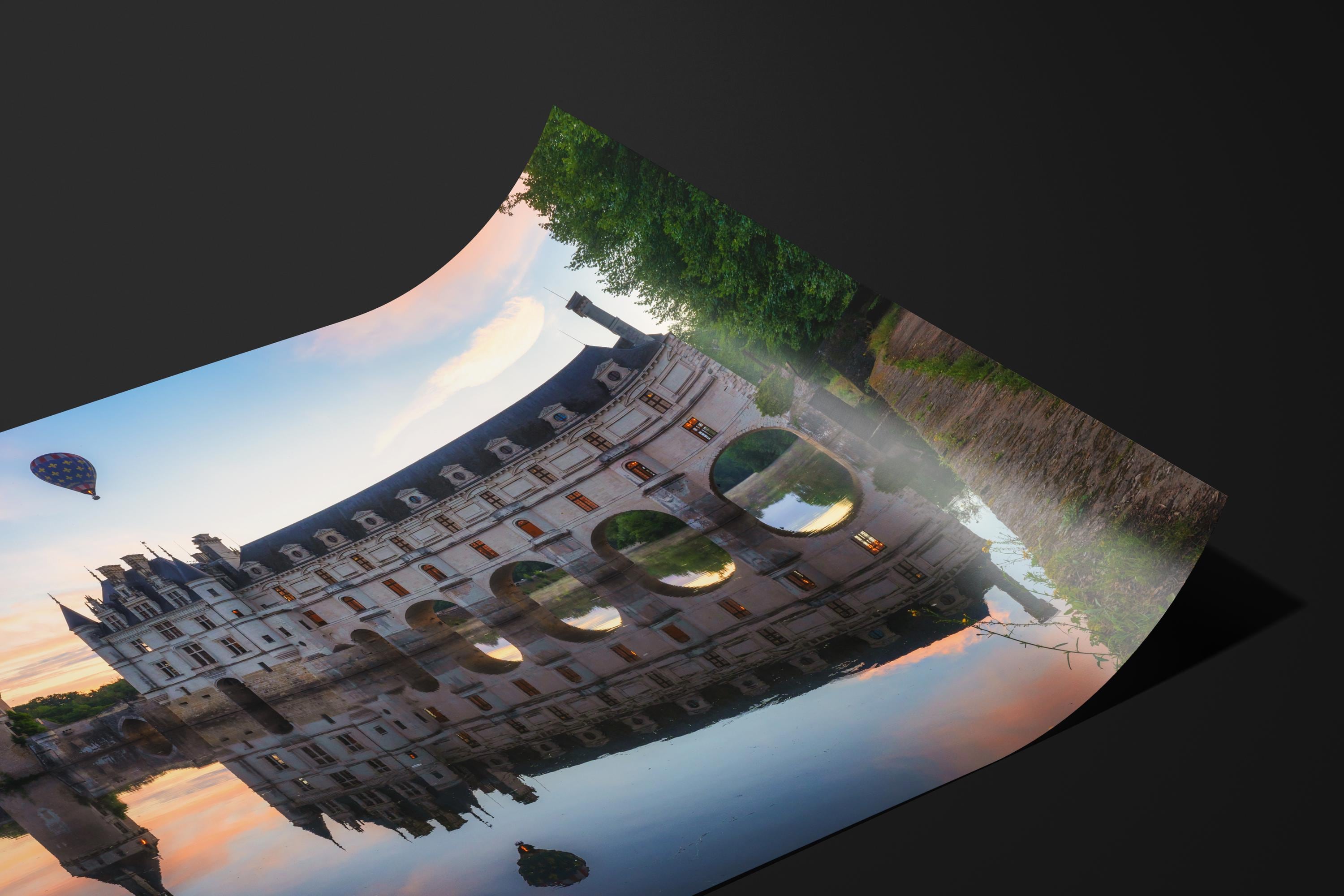 Hot Air Balloon Over Château de Chenonceau