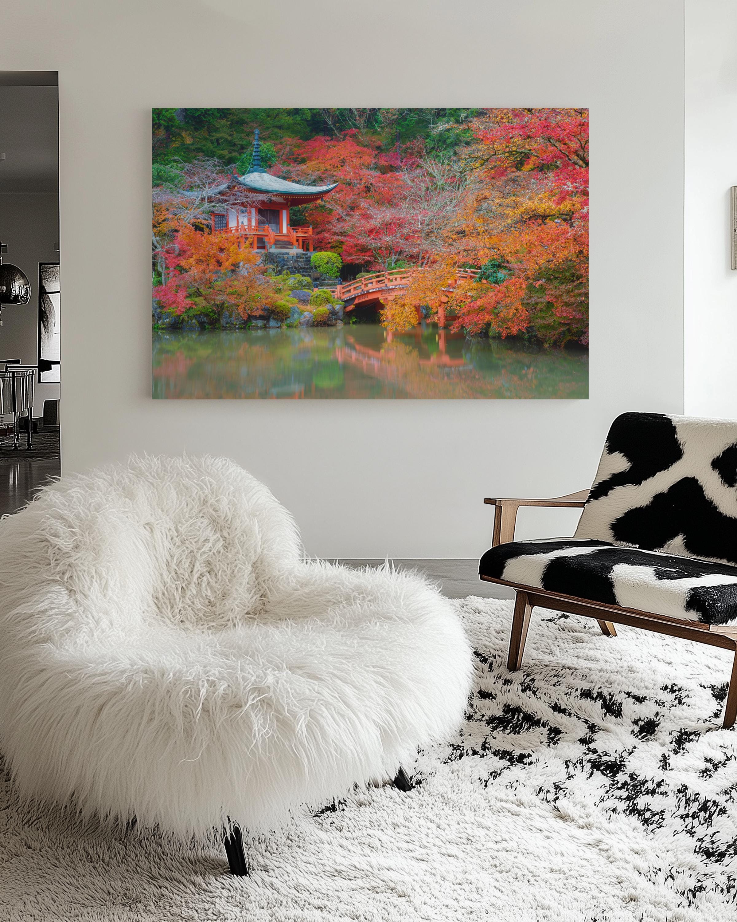 Kyoto Temple in Autumn