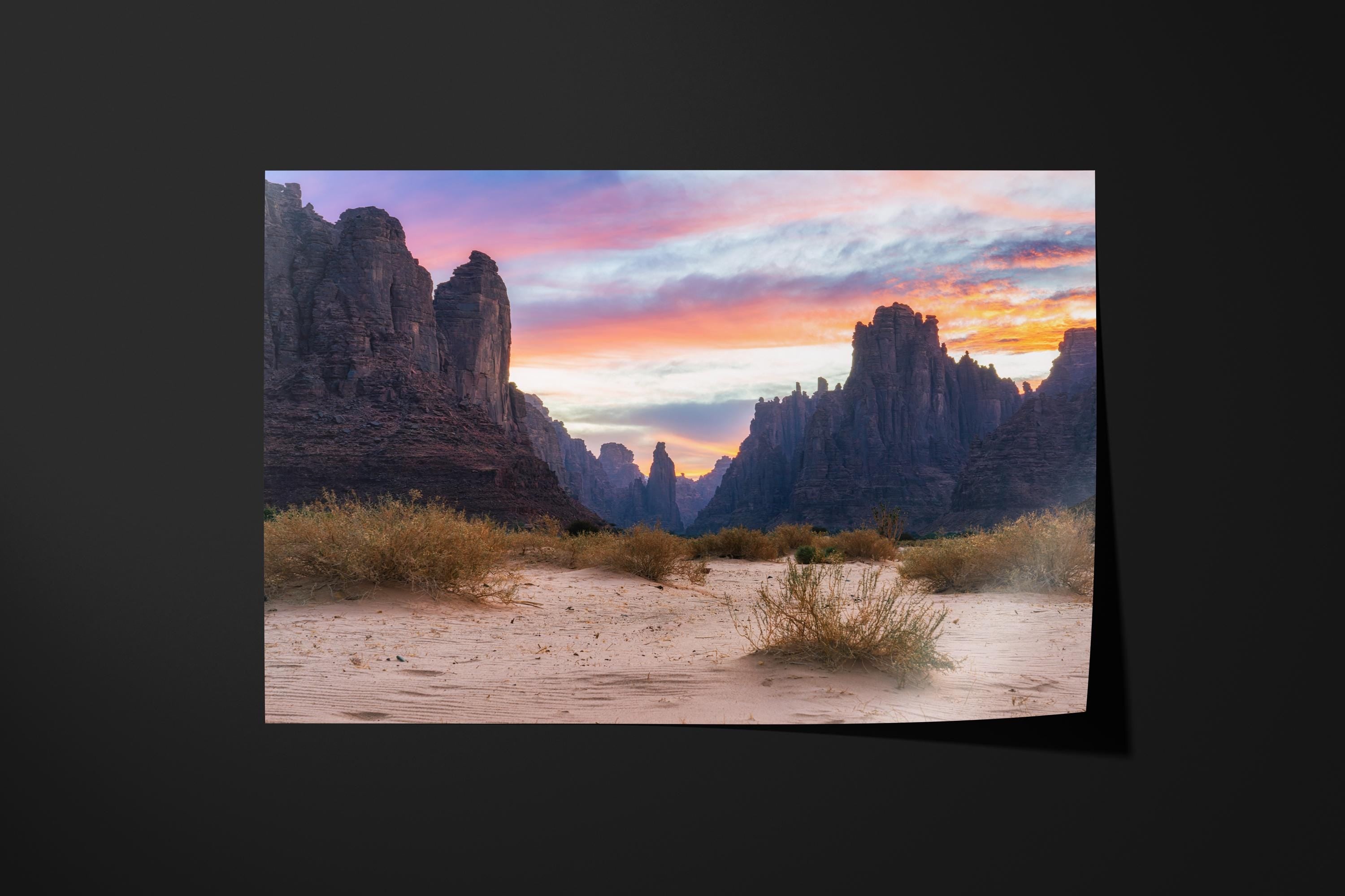 Sunset Desert Canyon