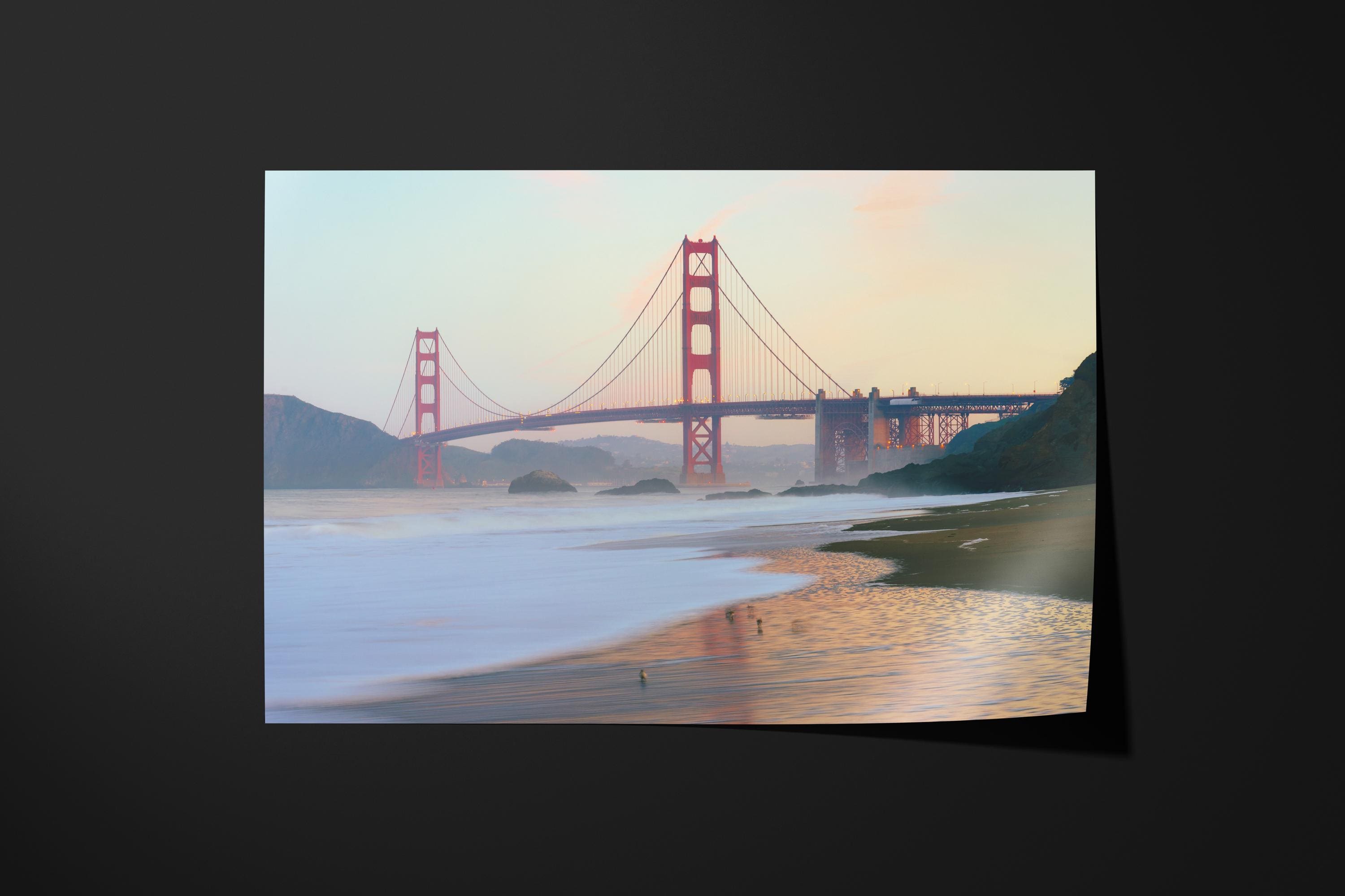 Golden Gate Bridge Misty Sunrise