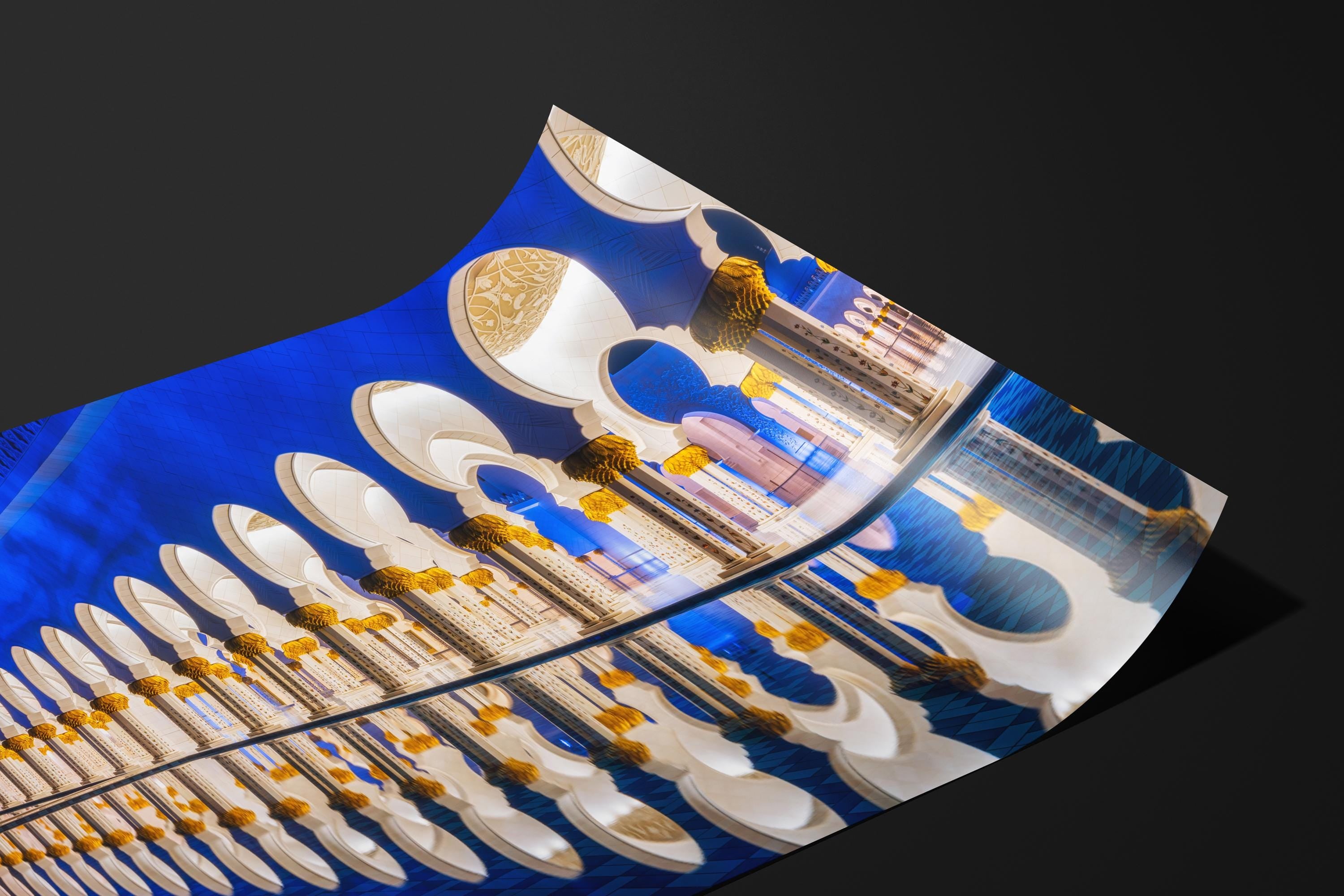 Sheikh Zayed Mosque Reflections Angle