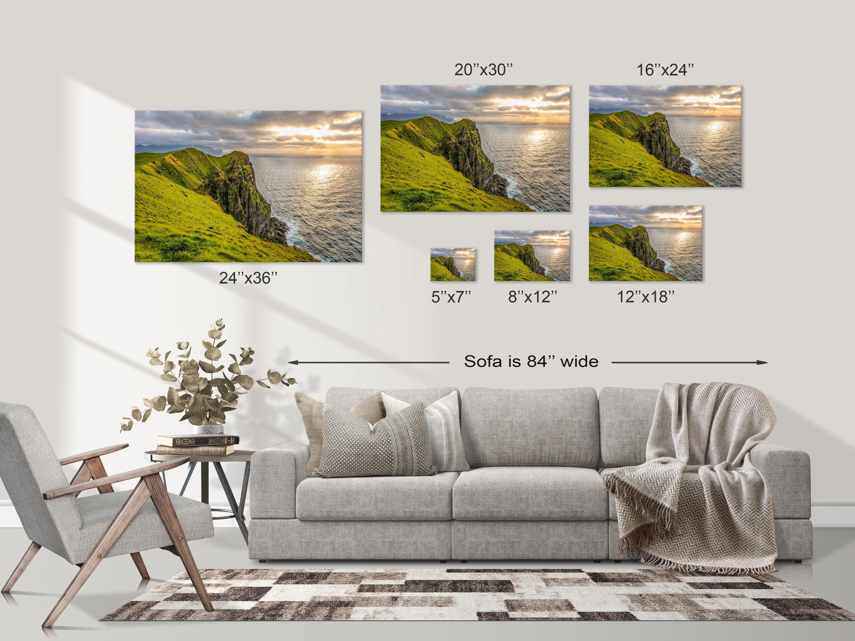 Kallur Lighthouse Faroe Islands Sunset
