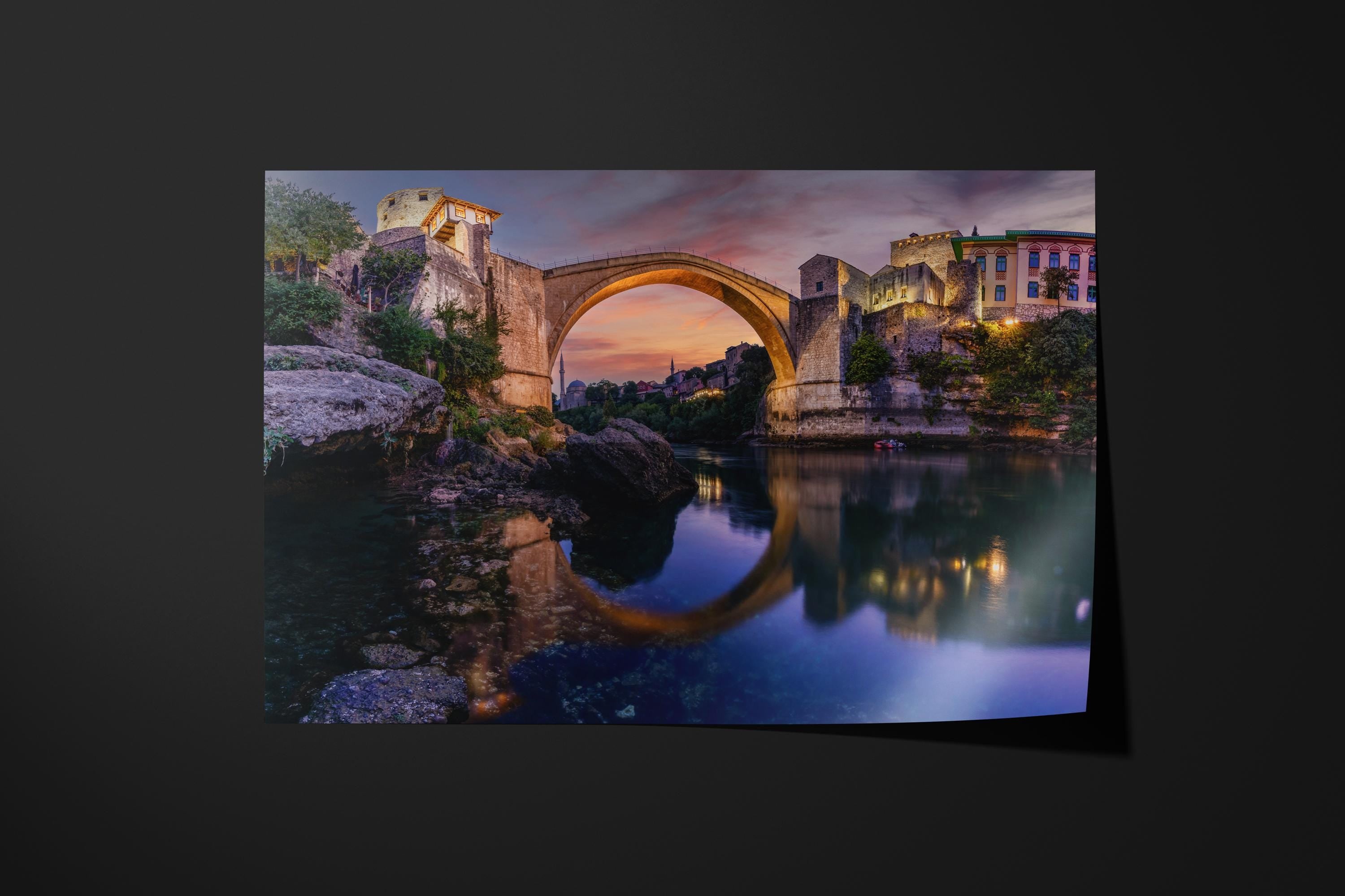 Mostar Bridge Sunset