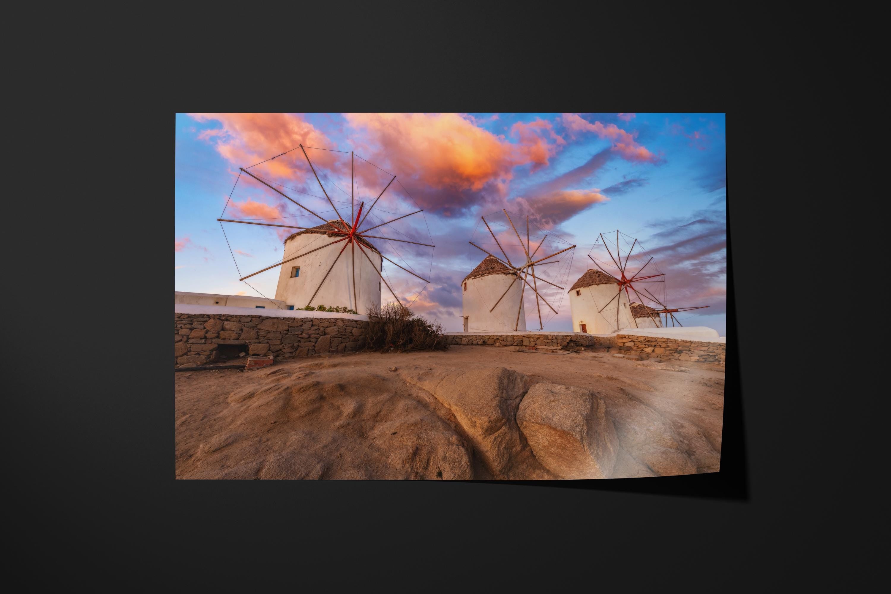 Mykonos Windmills Sunset