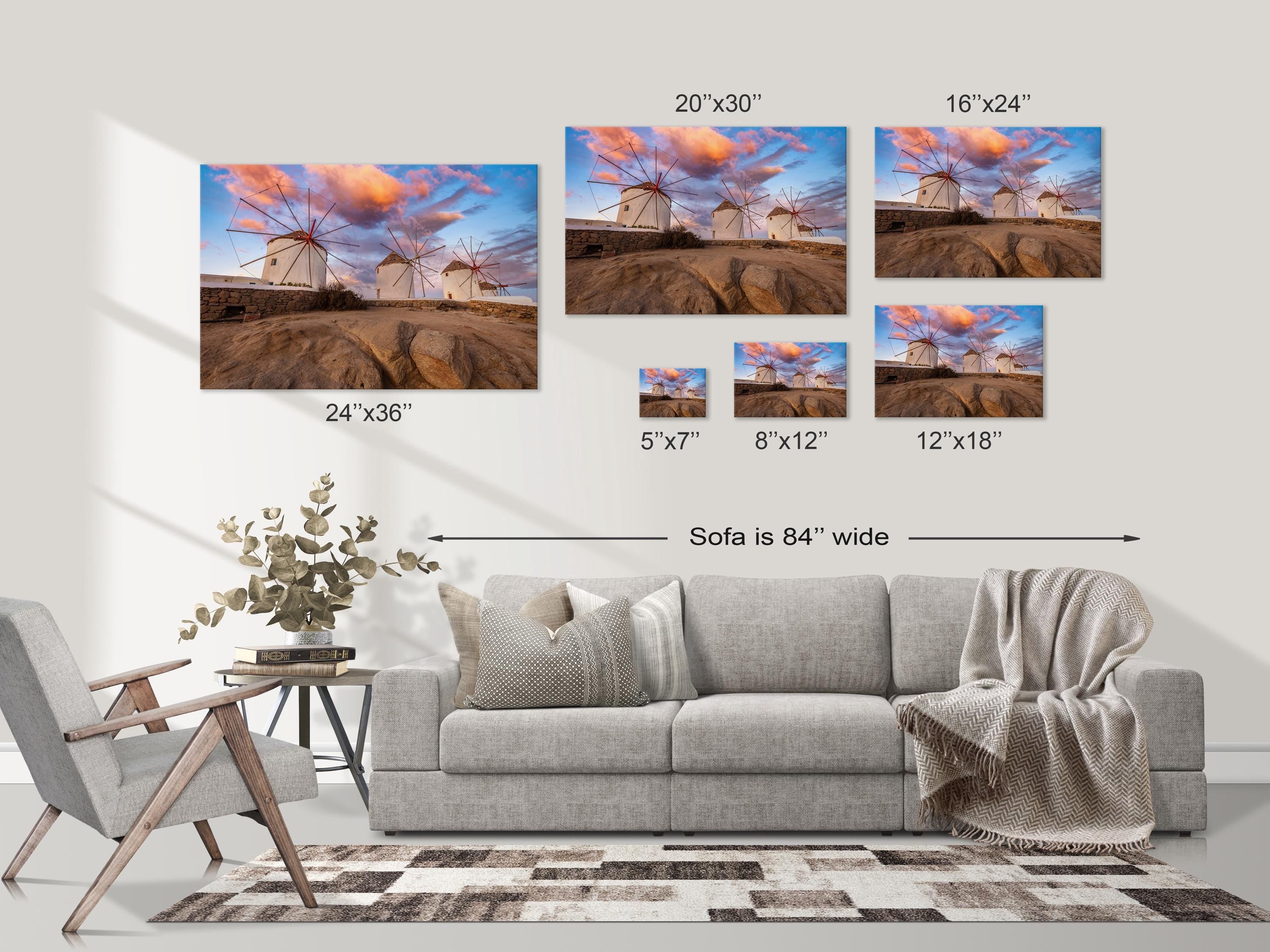 Mykonos Windmills Sunset