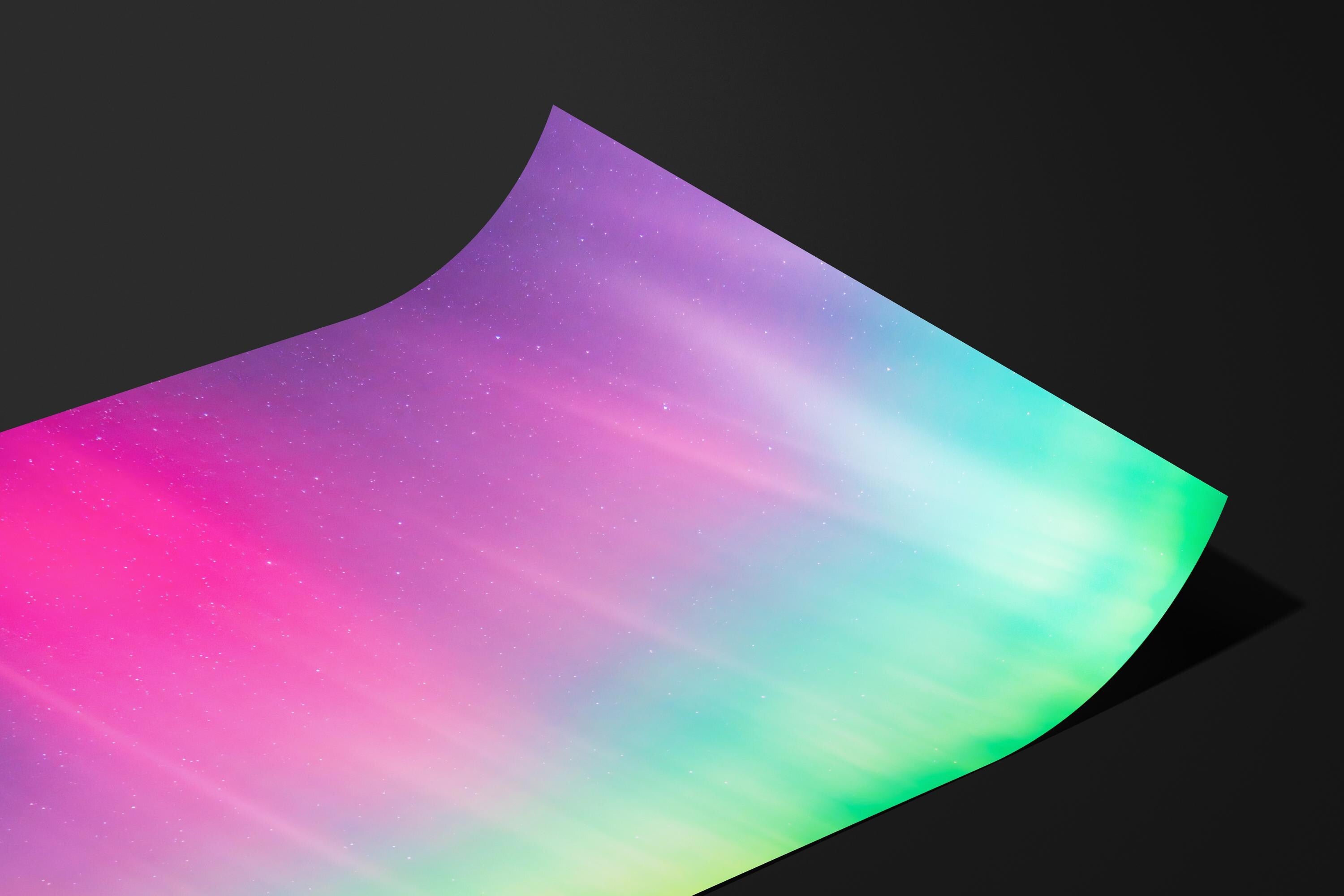 Pink & Green Aurora Borealis