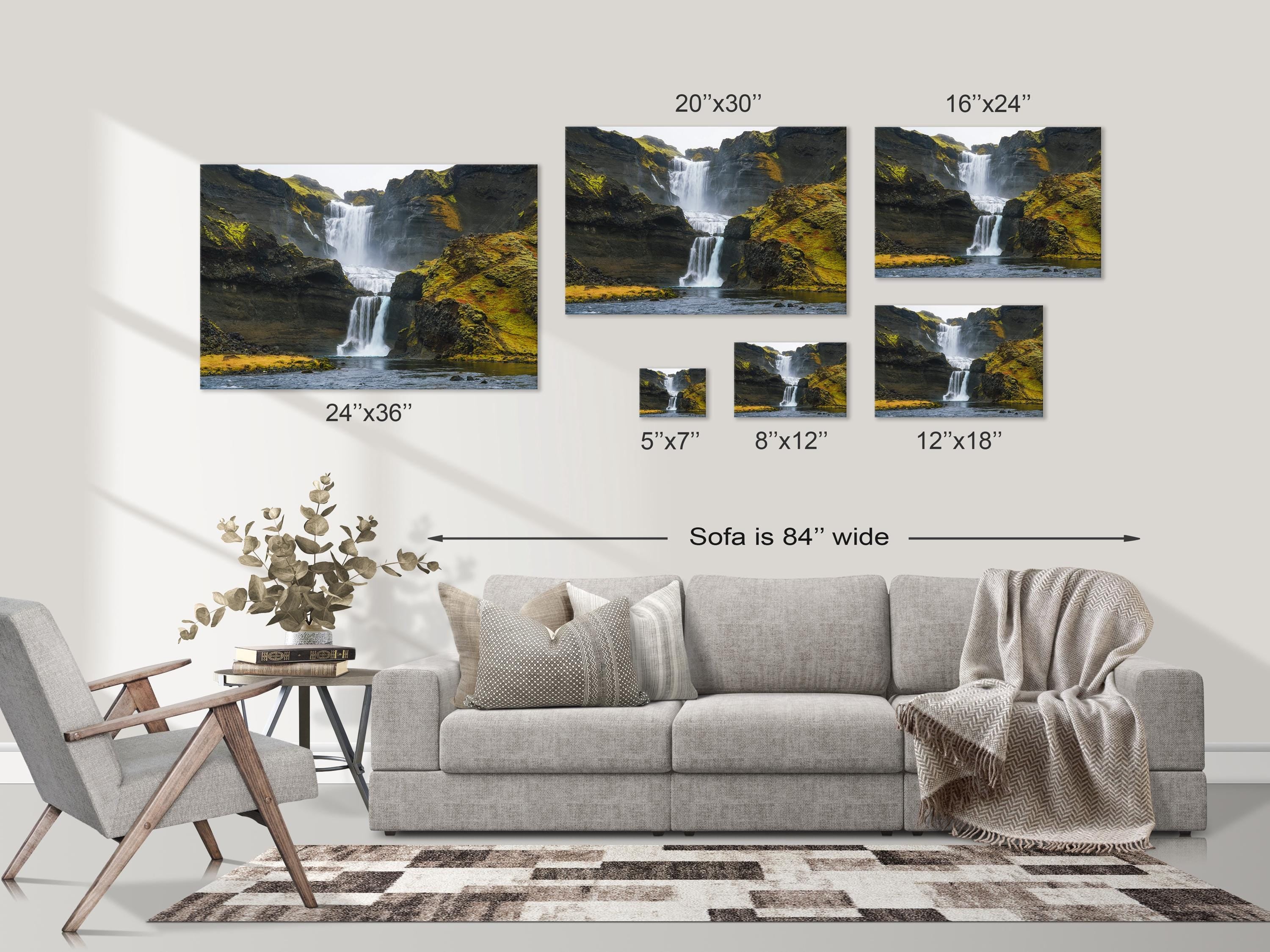 Majestic Iceland Waterfall
