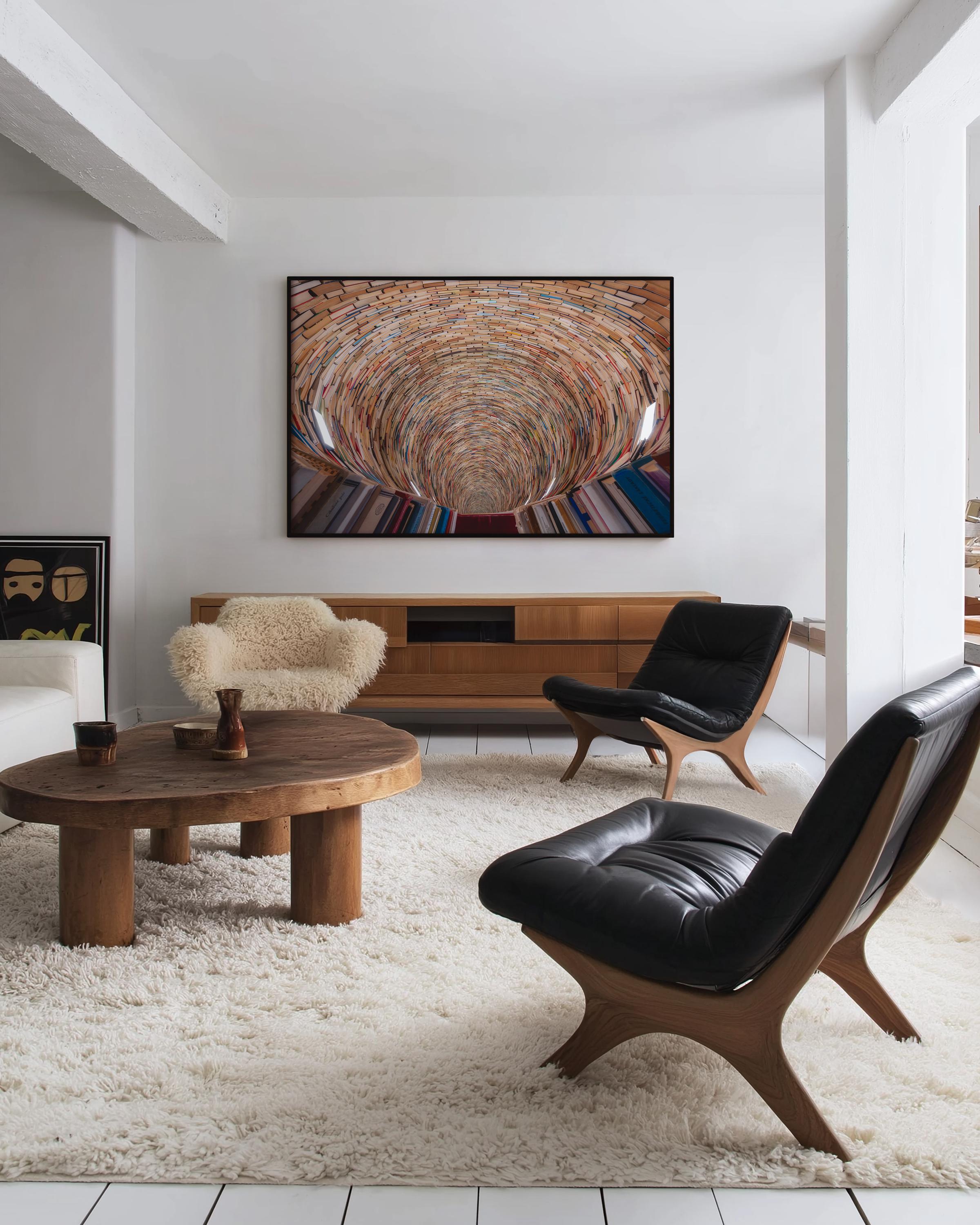 Infinite Book Tunnel Above