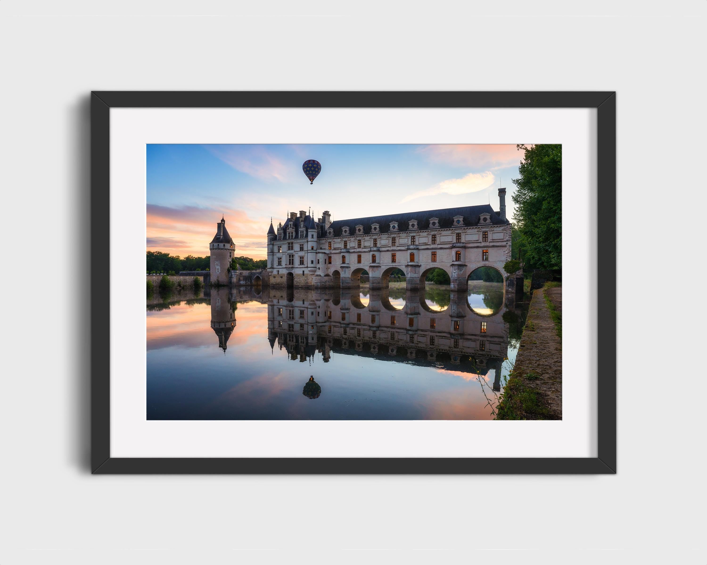 Hot Air Balloon Over Château de Chenonceau