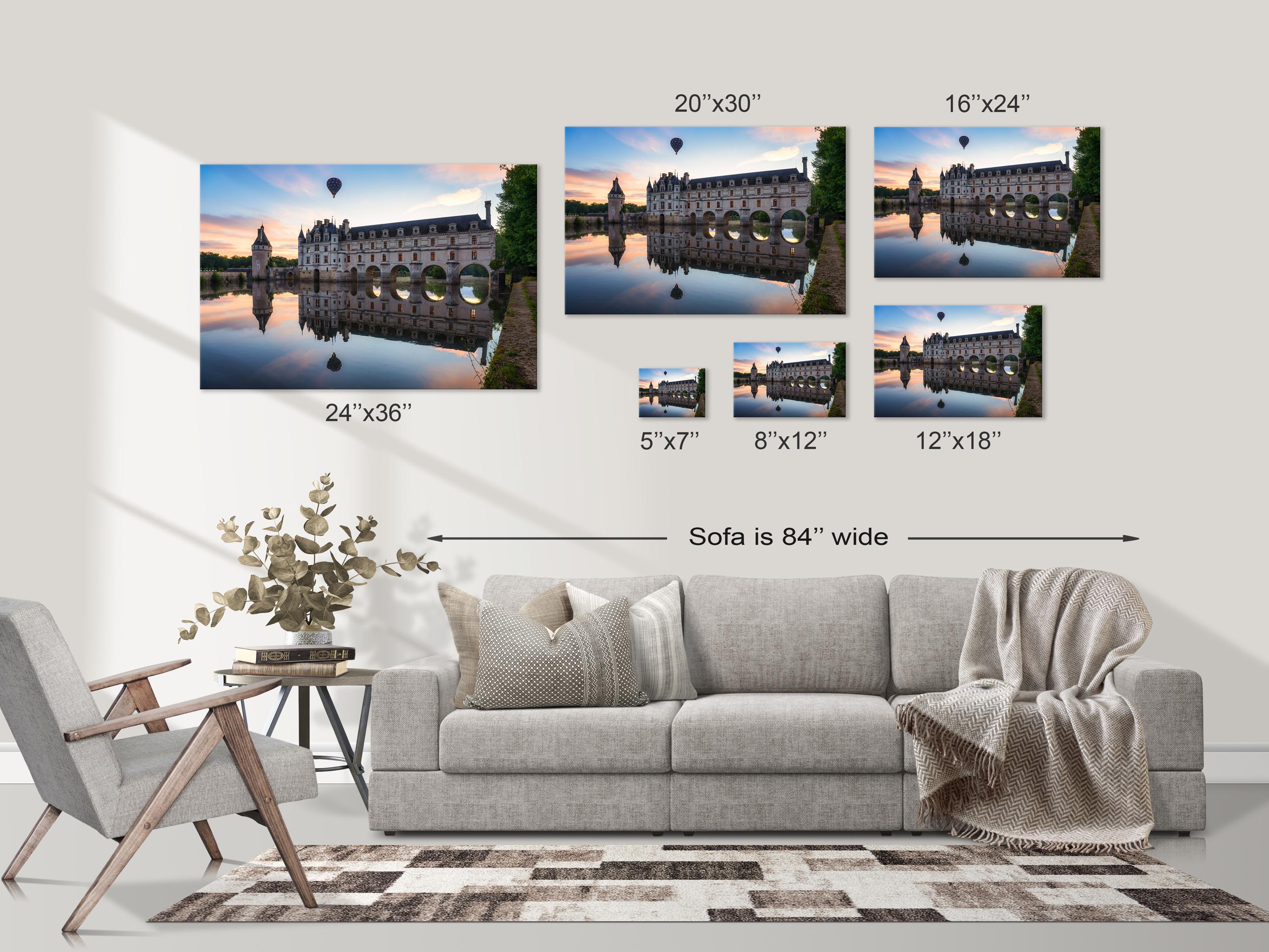 Hot Air Balloon Over Château de Chenonceau