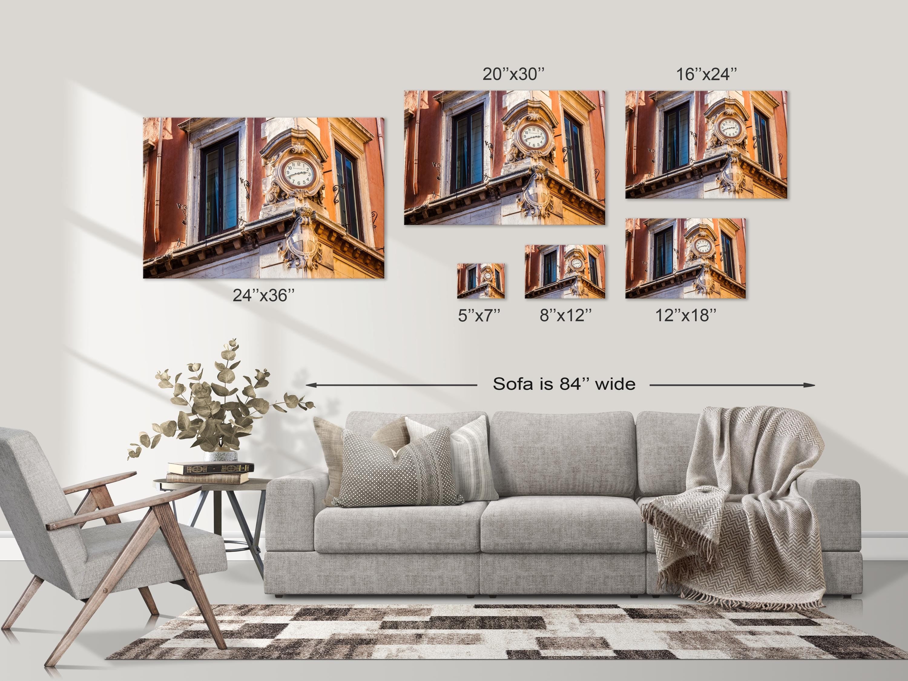 Rome Corner Clock