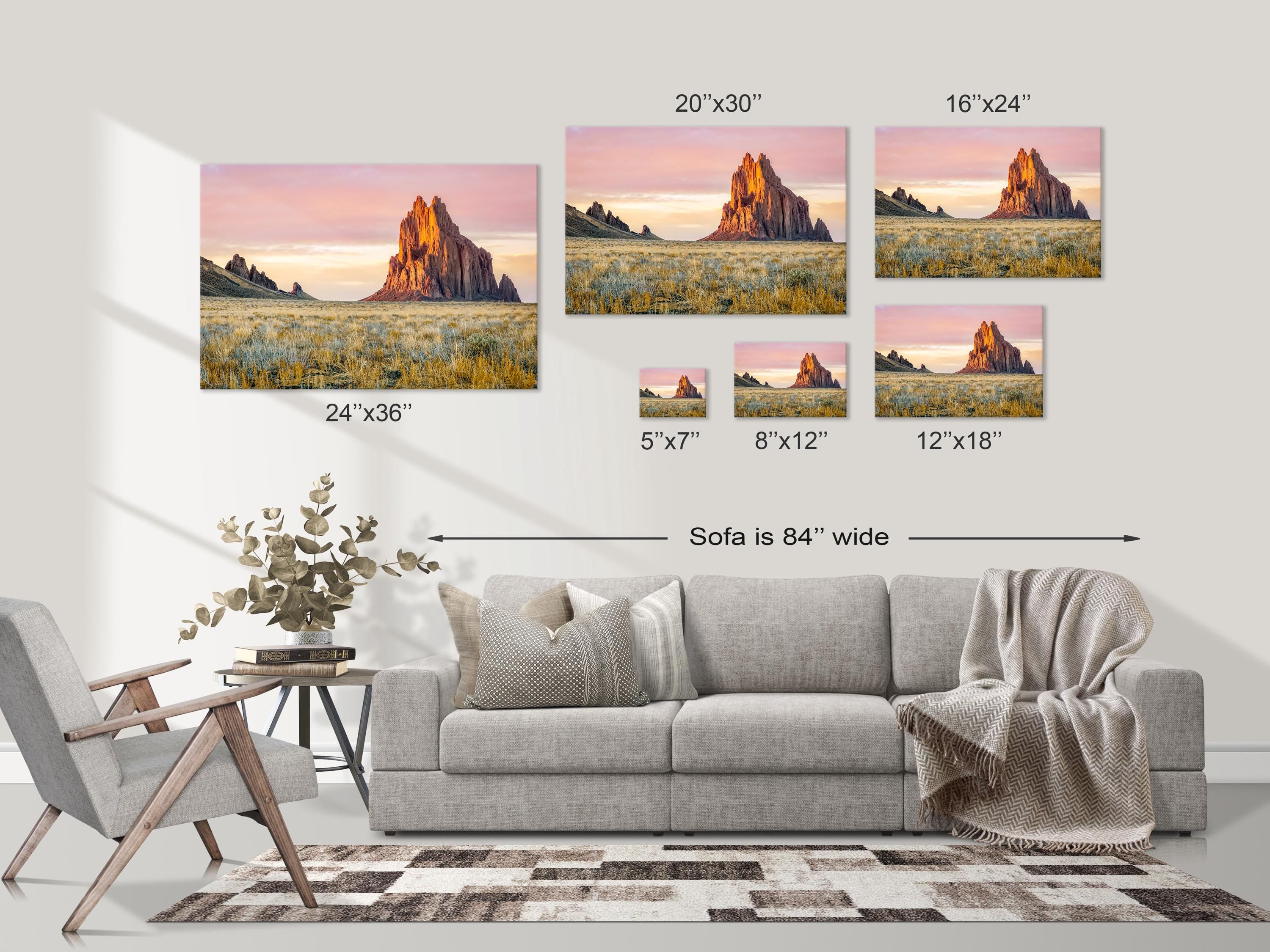 Shiprock Sunset