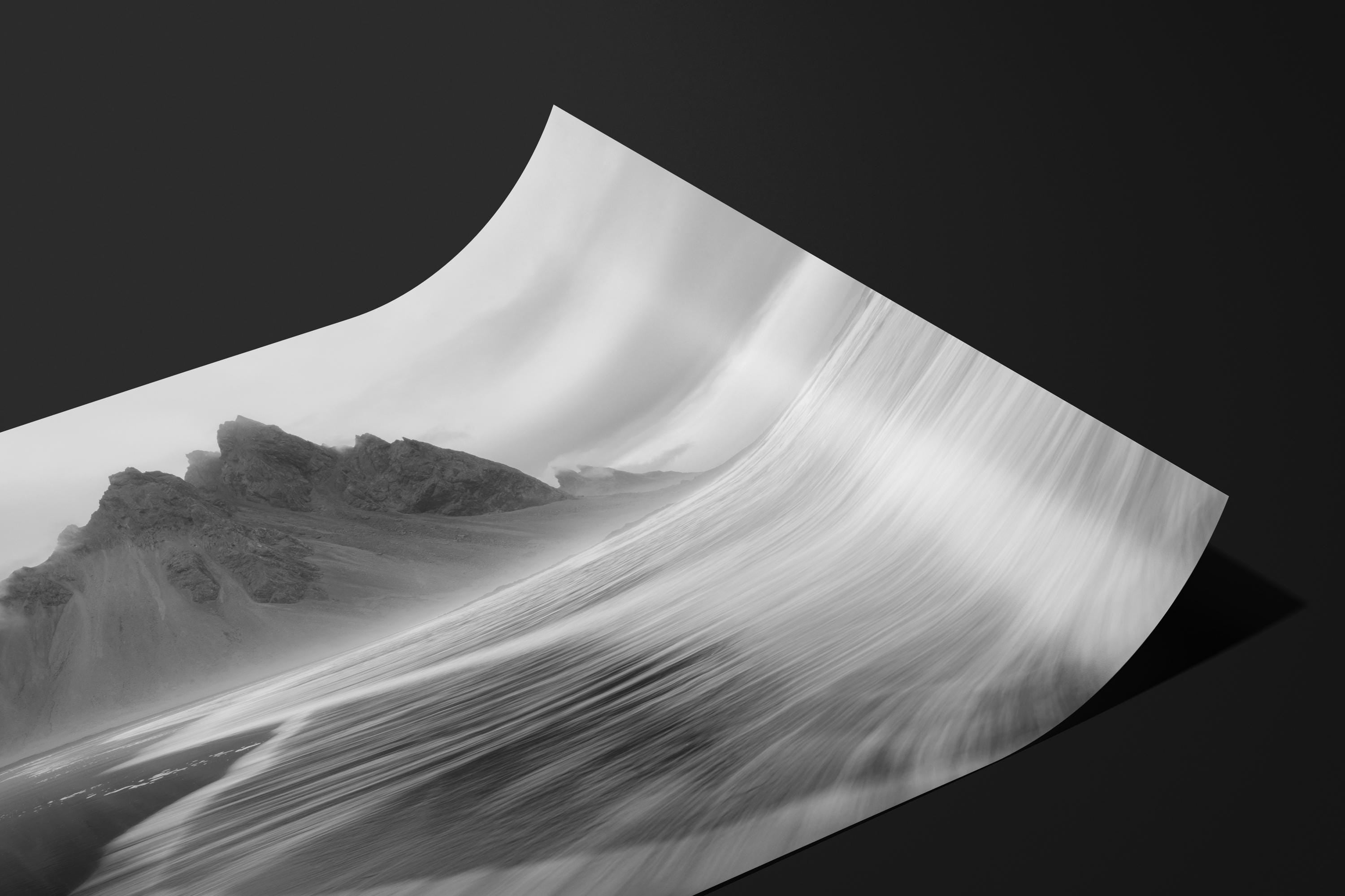 Stokksnes Black & White Iceland Seascape