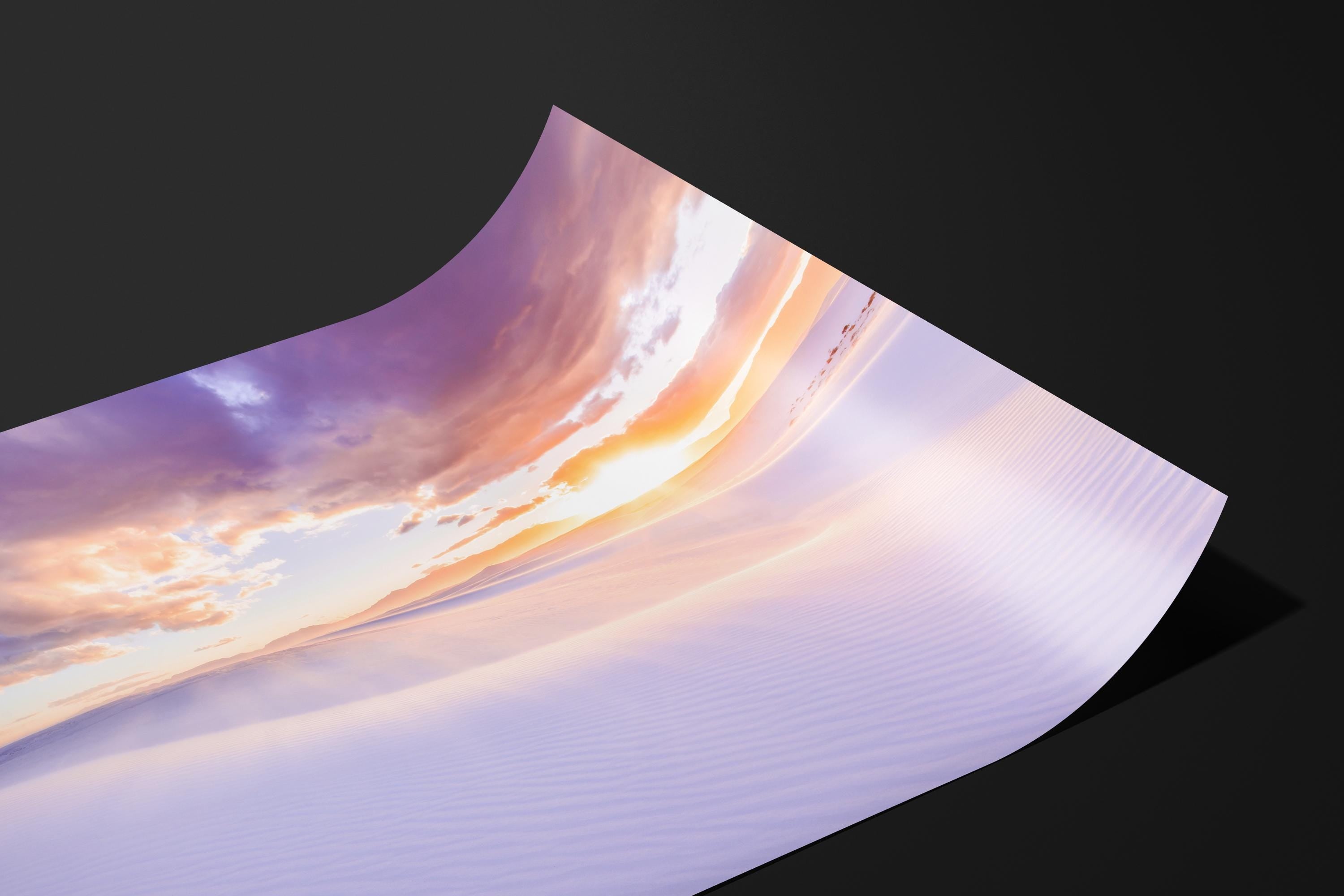 Sunset Over White Sands Desert