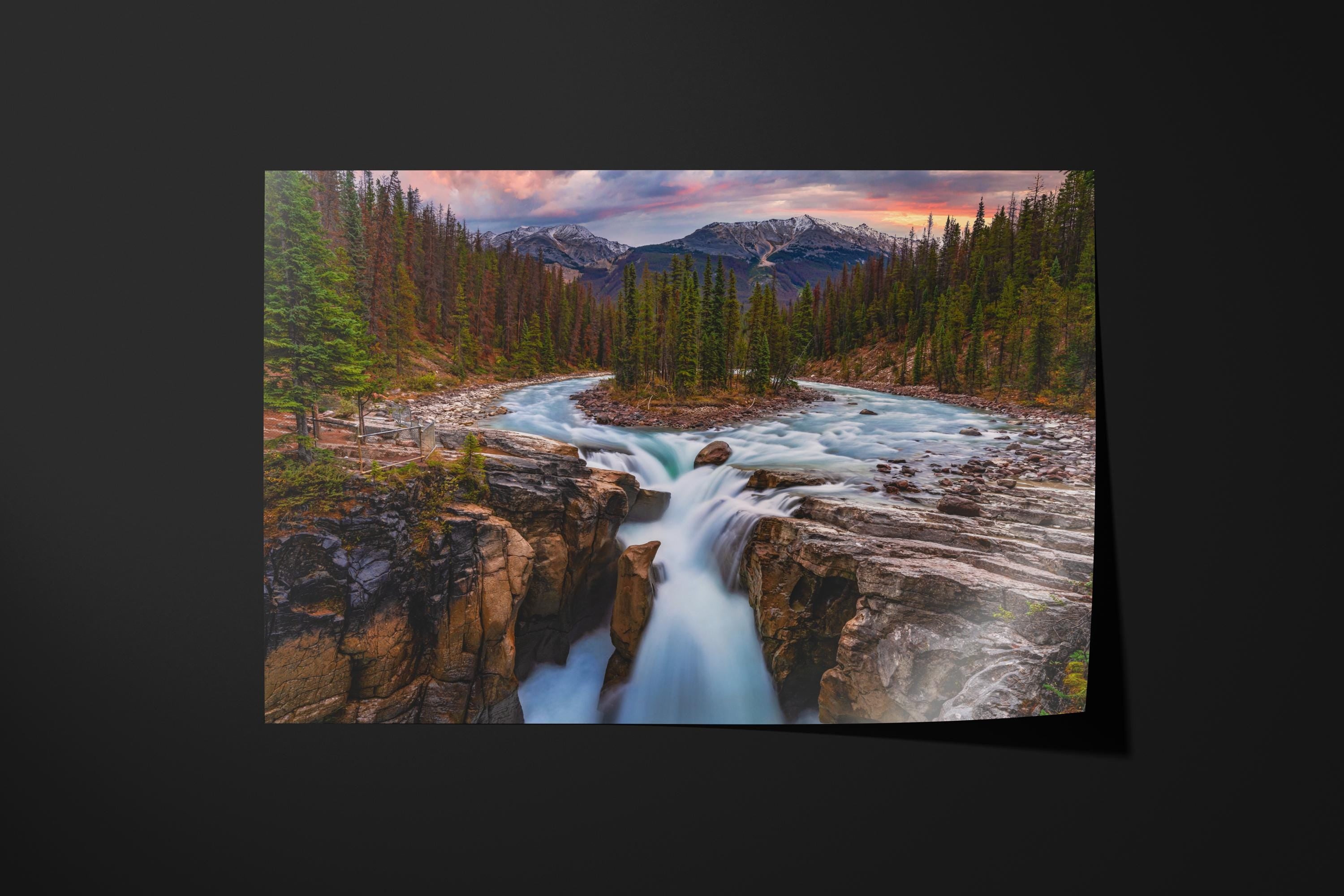 Sunwapta Falls Sunset