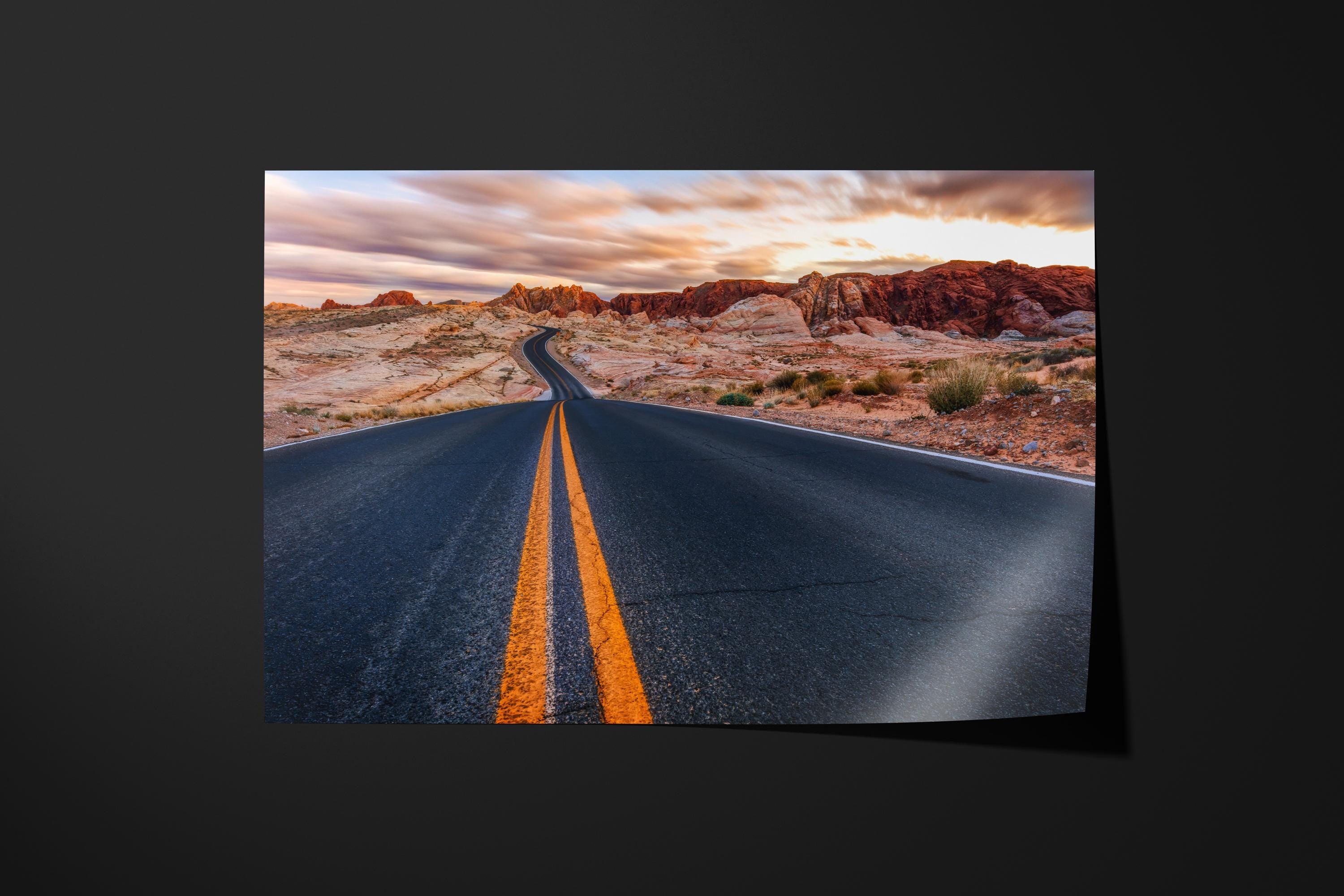 Valley of Fire Road at Sunset