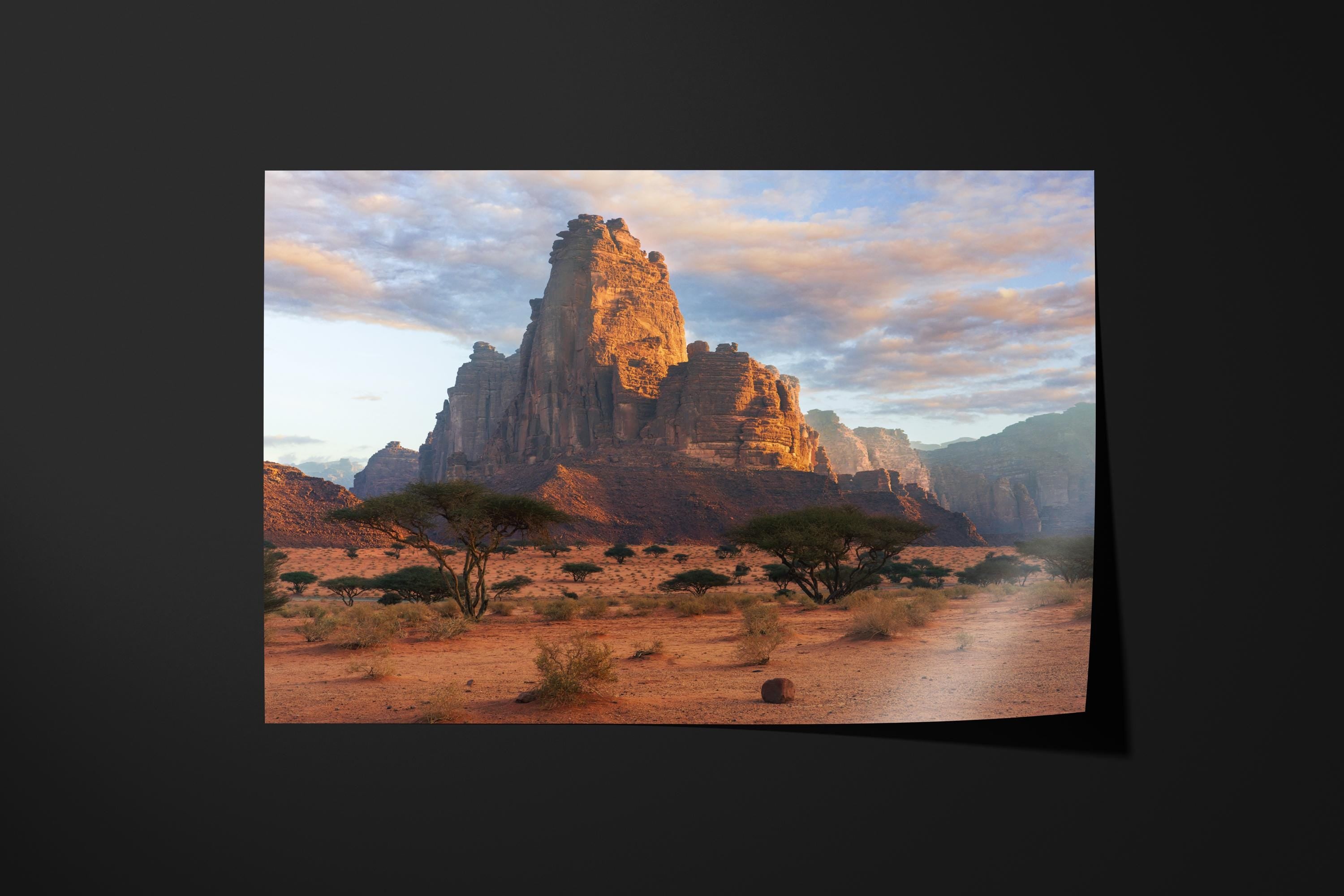 Sunlit Disah Rock Formation