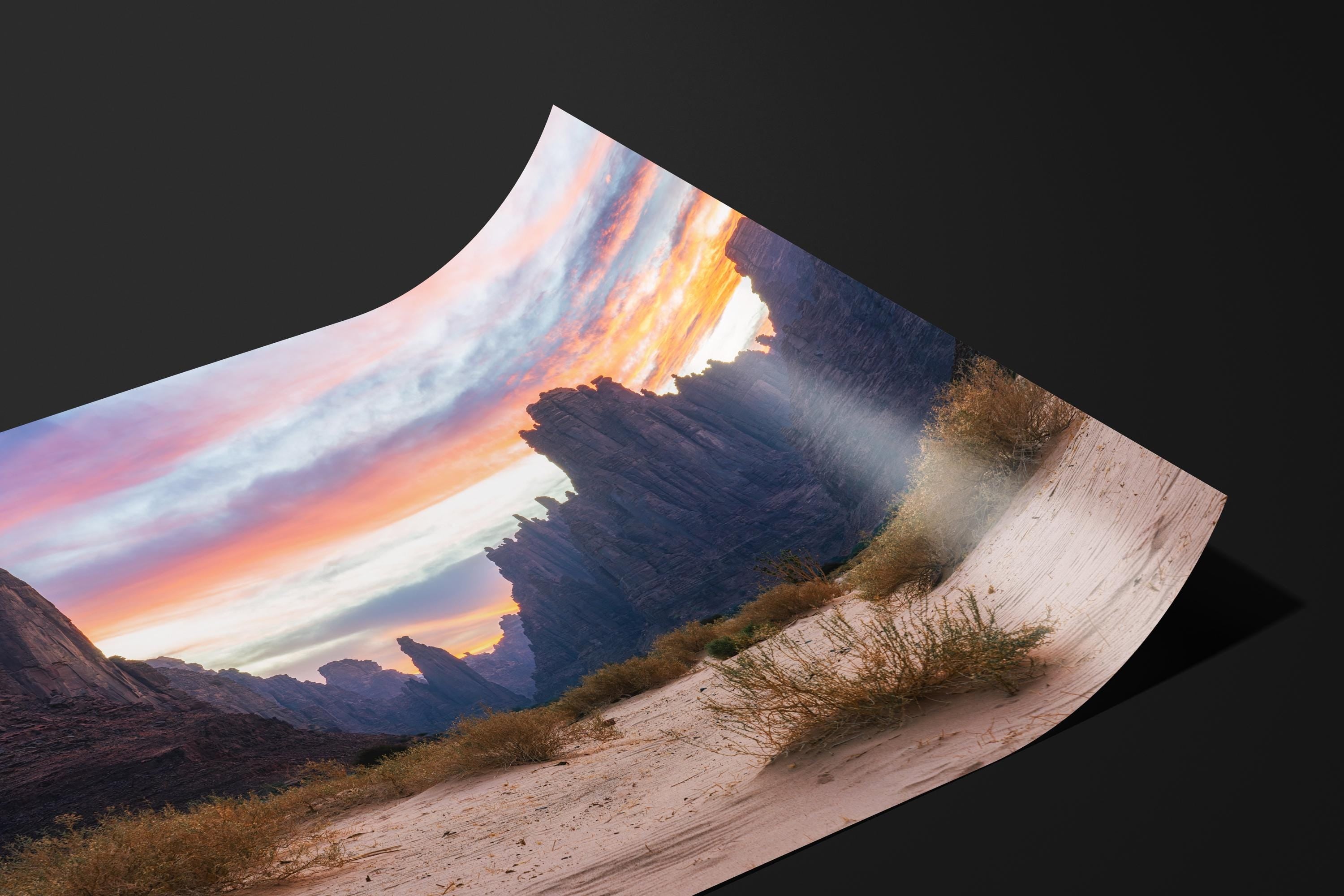 Sunset Desert Canyon