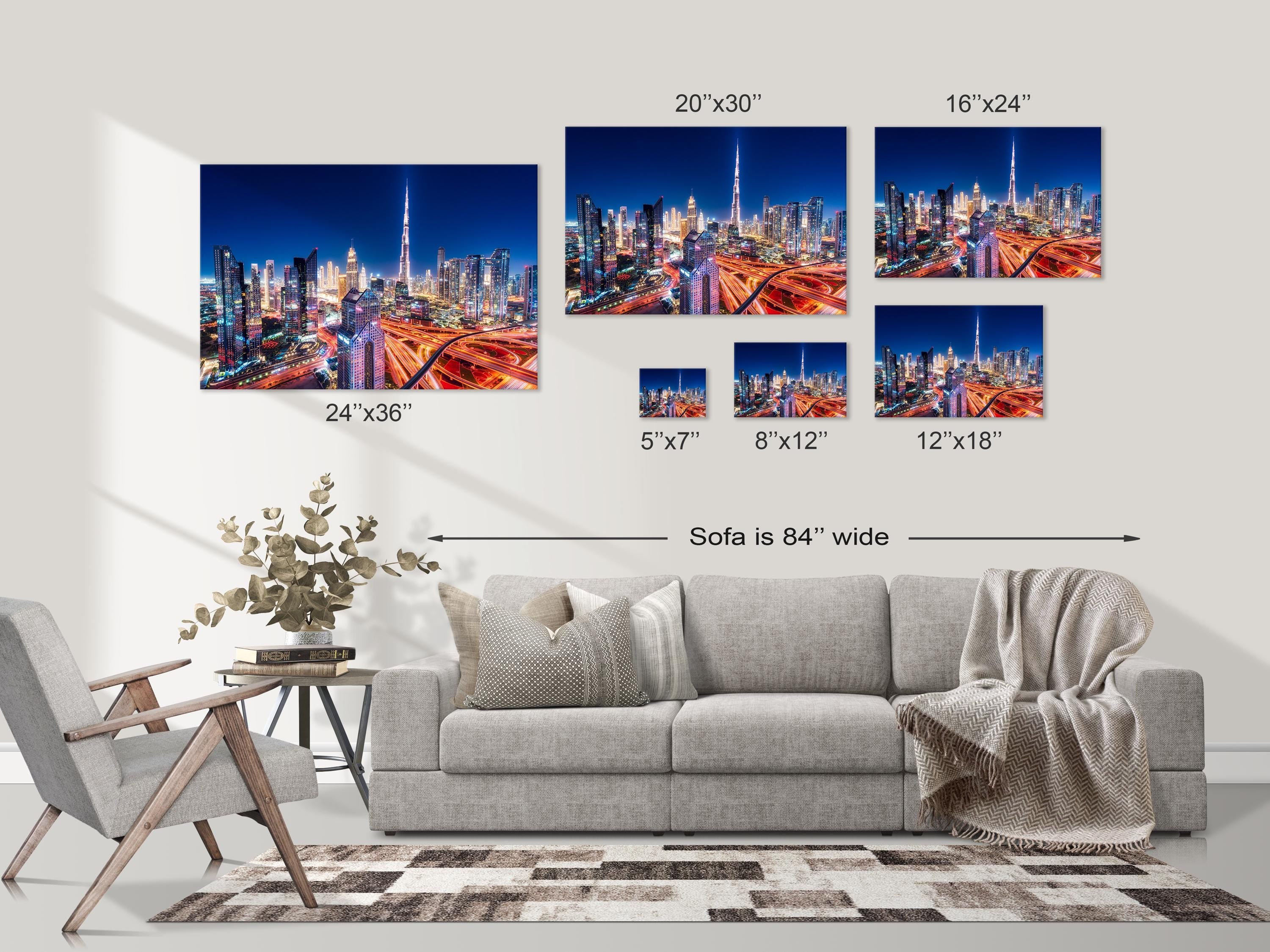 Dubai Skyline at Night