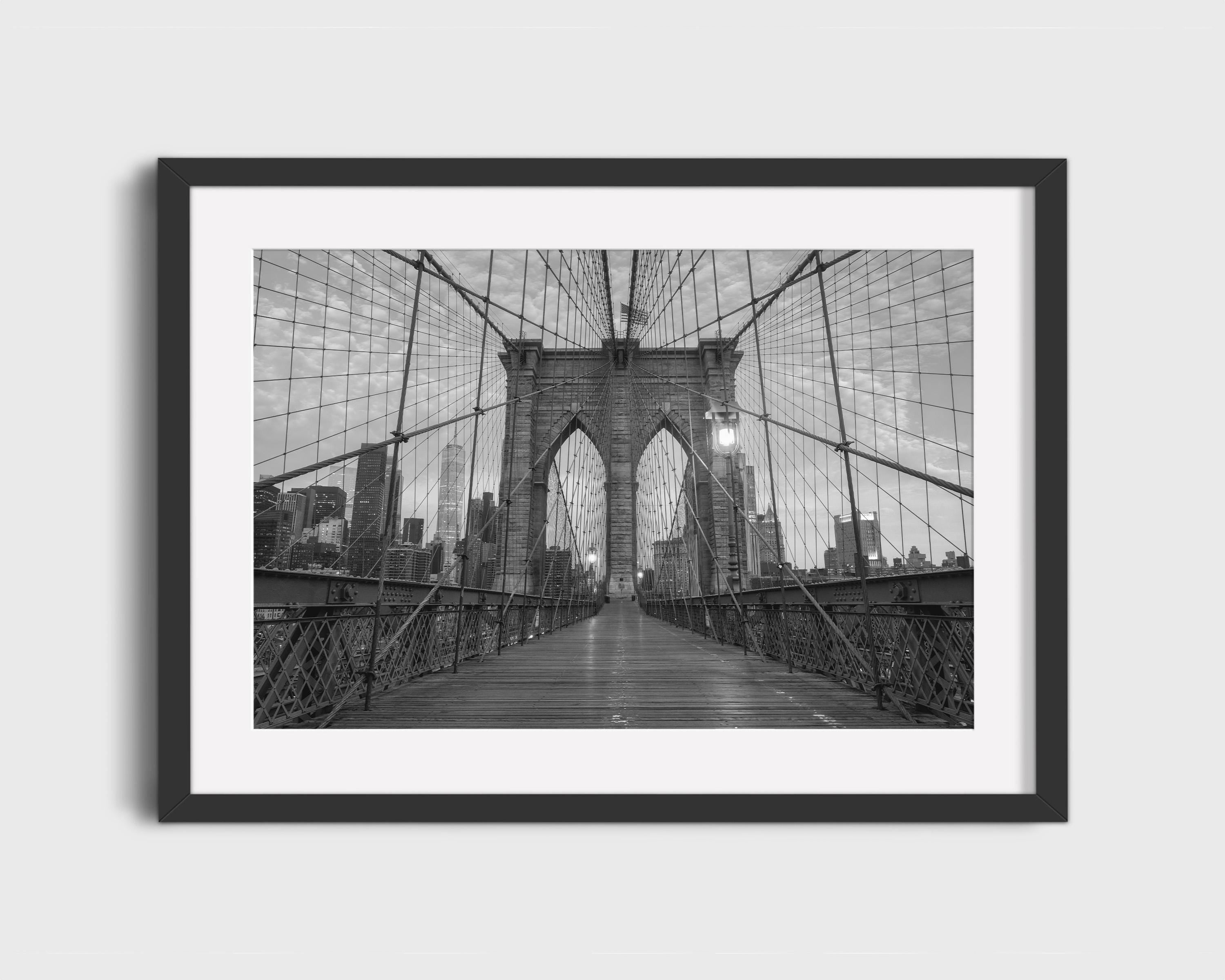 Brooklyn Bridge NYC Black and White