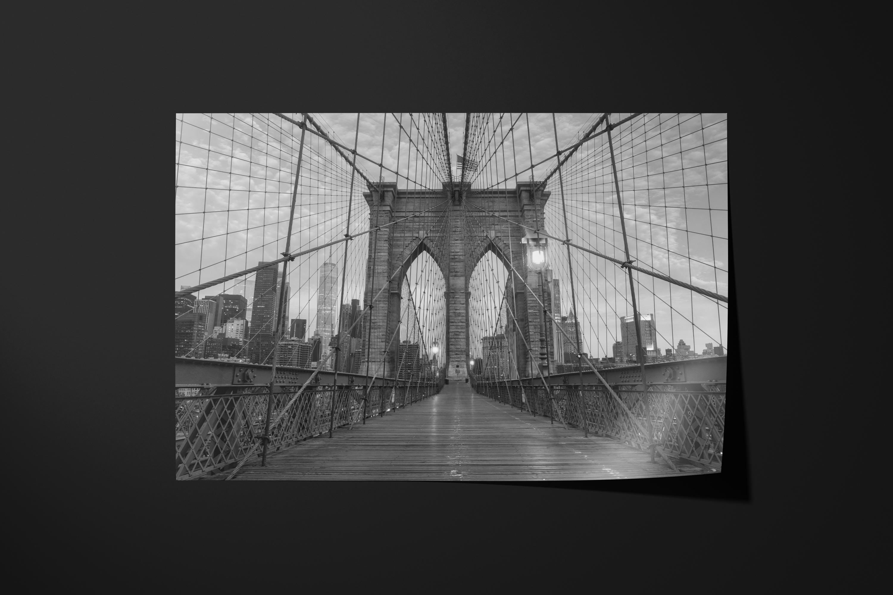 Brooklyn Bridge NYC Black and White