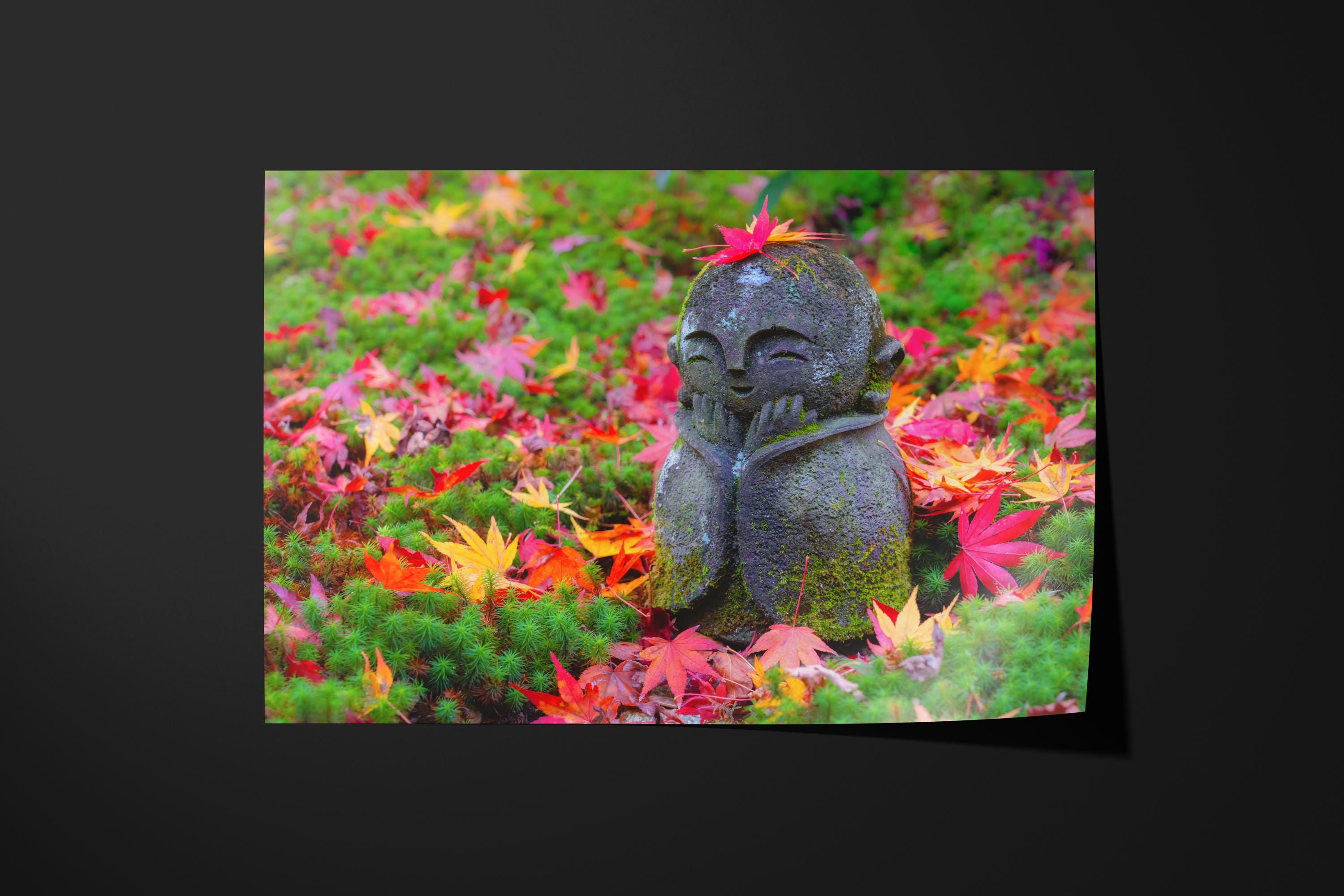 Zen Garden Buddha in Autumn