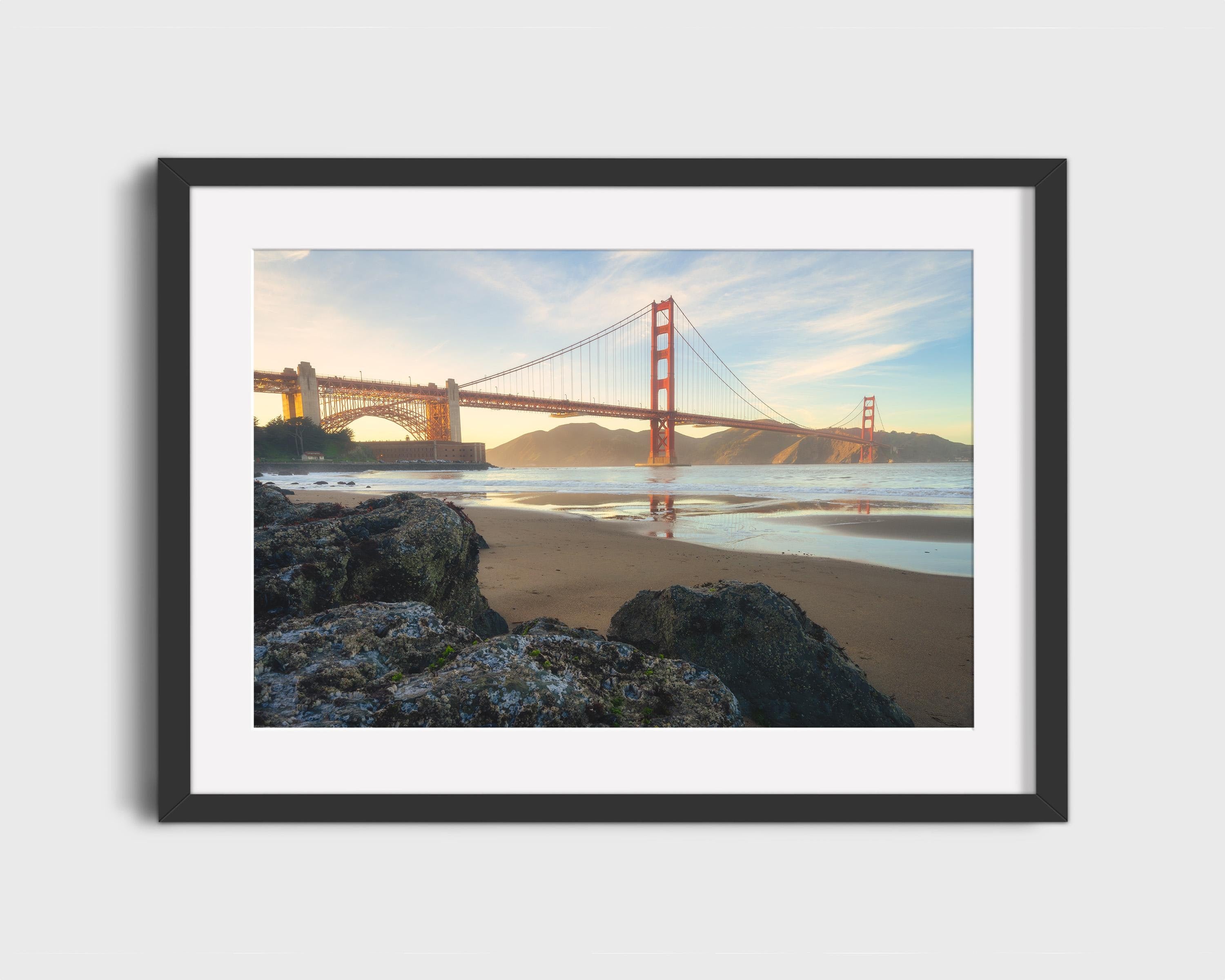 Golden Gate Bridge Beach Sunrise