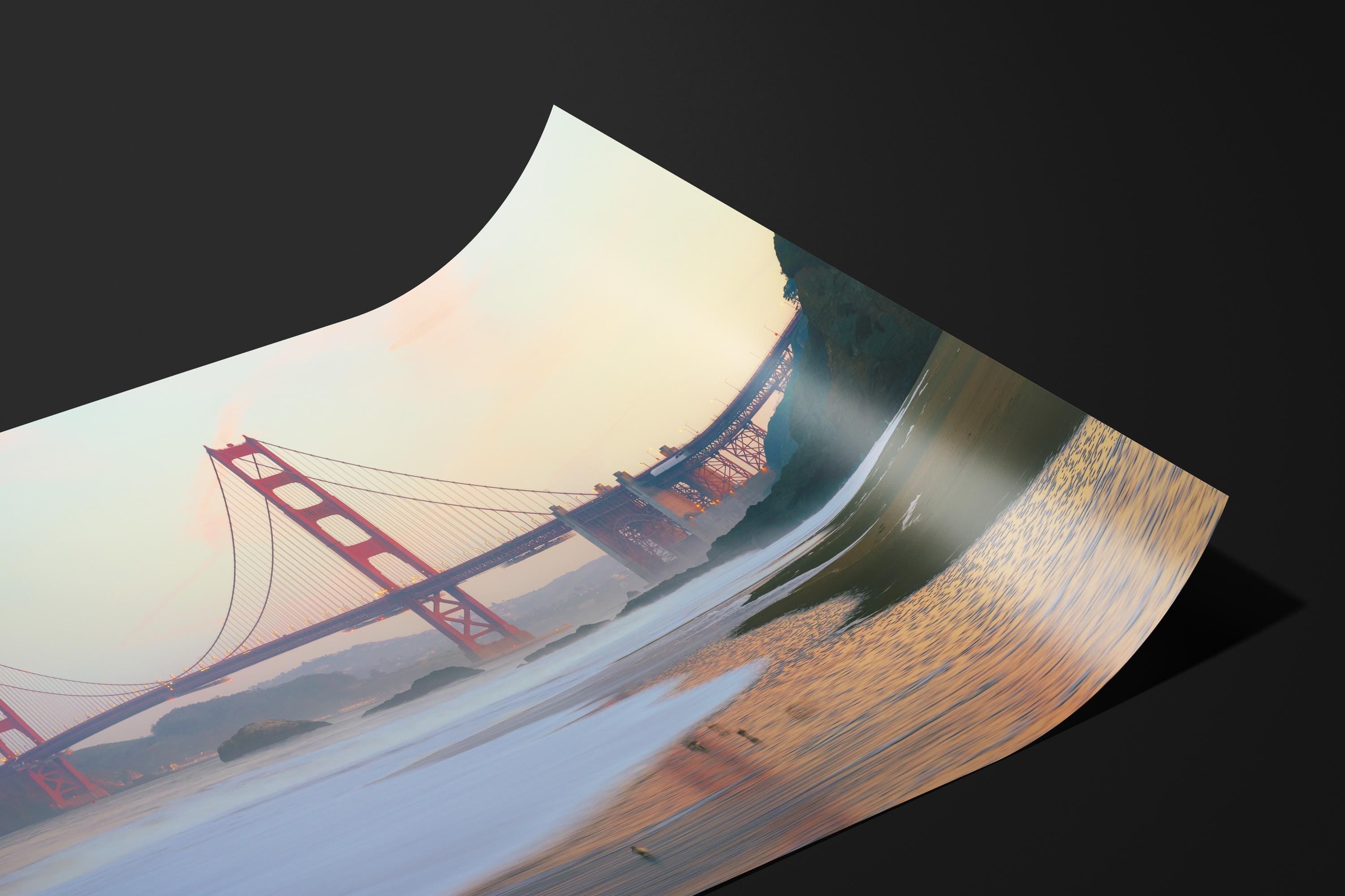 Golden Gate Bridge Misty Sunrise