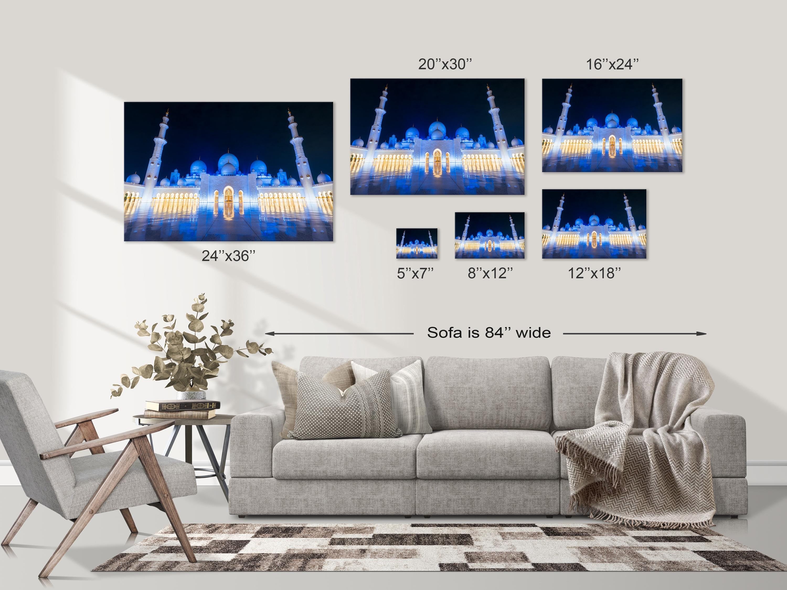 Sheikh Zayed Grand Mosque at Night