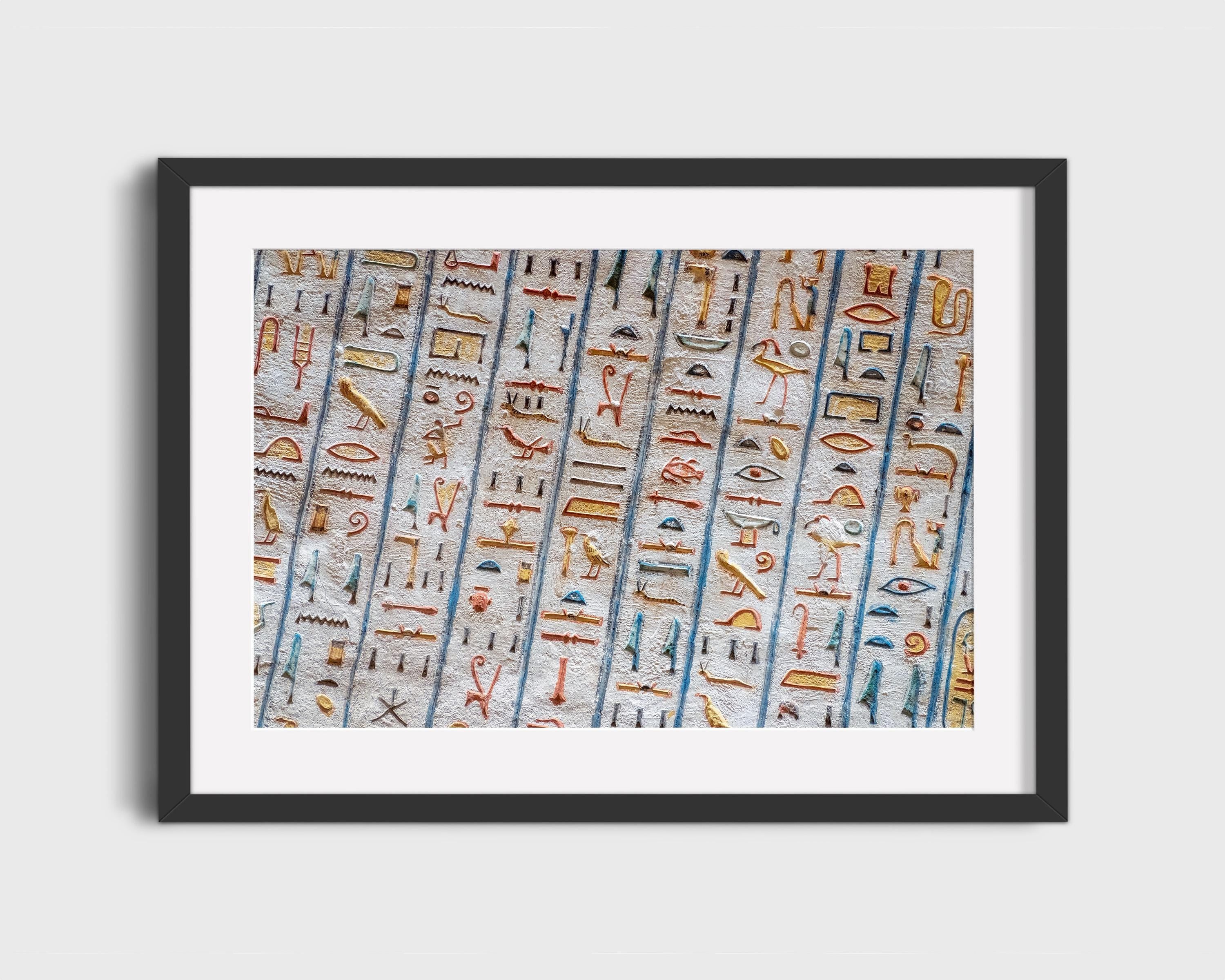 Egyptian Hieroglyphs Color