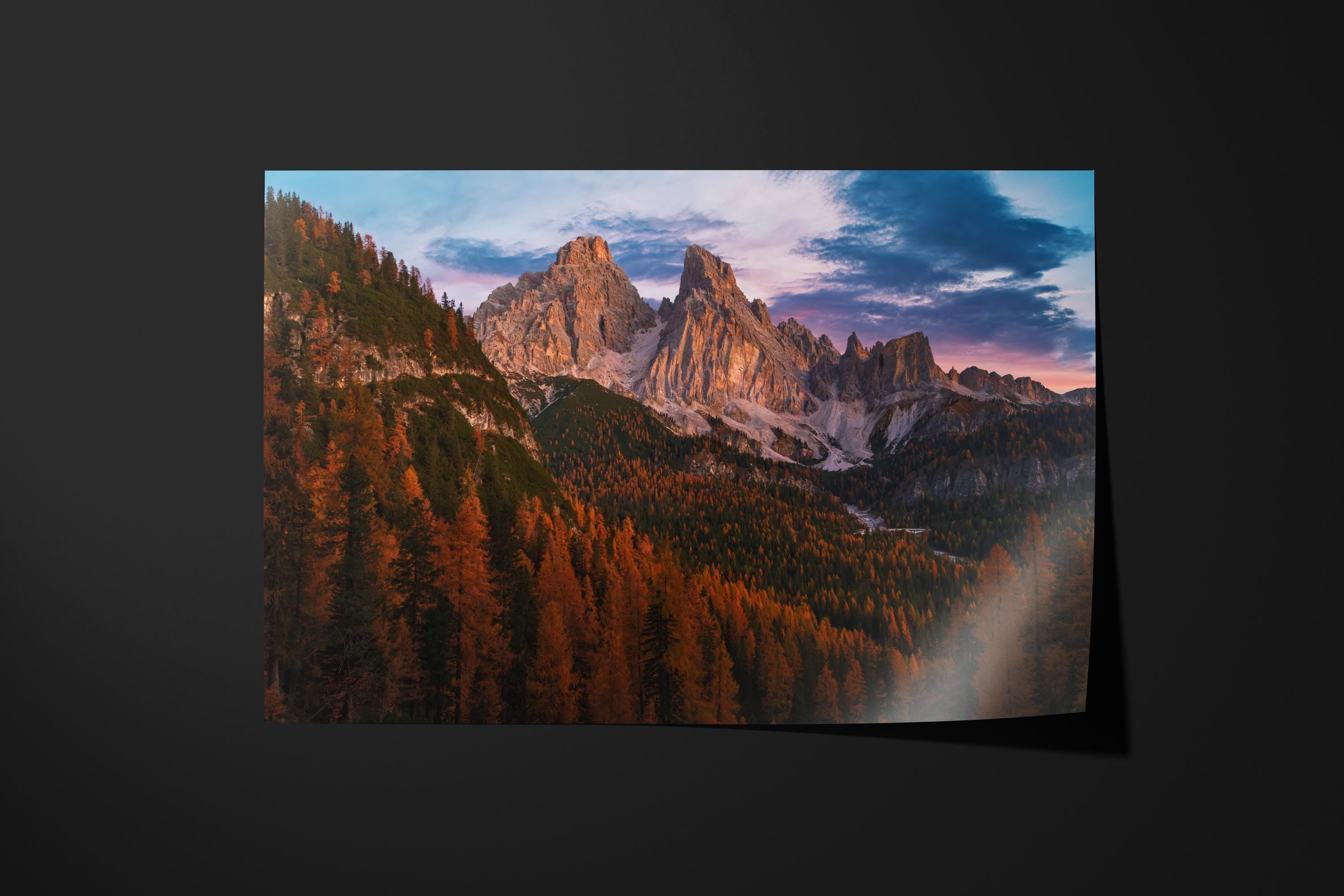Dolomites Autumn Sunset
