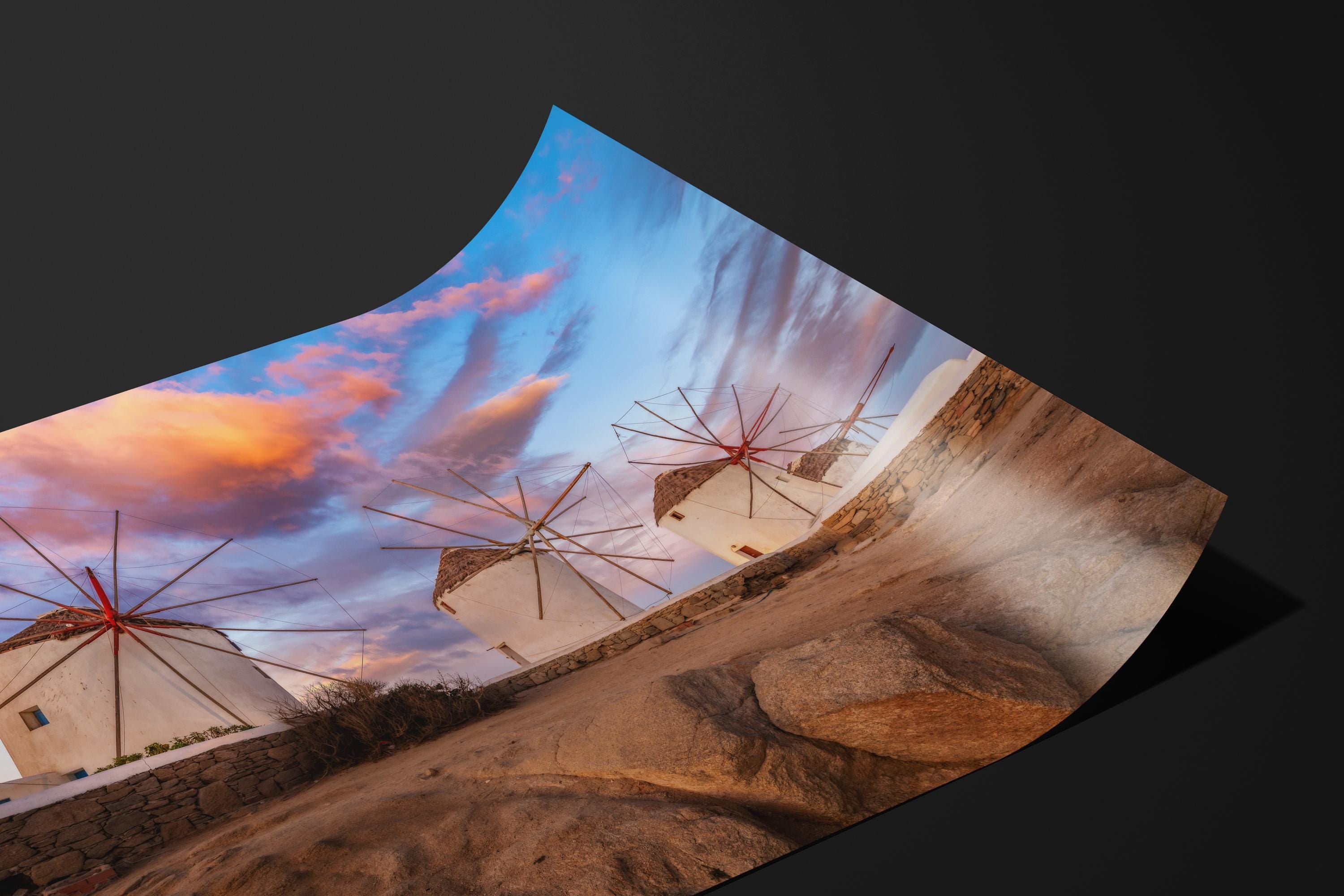 Mykonos Windmills Sunset