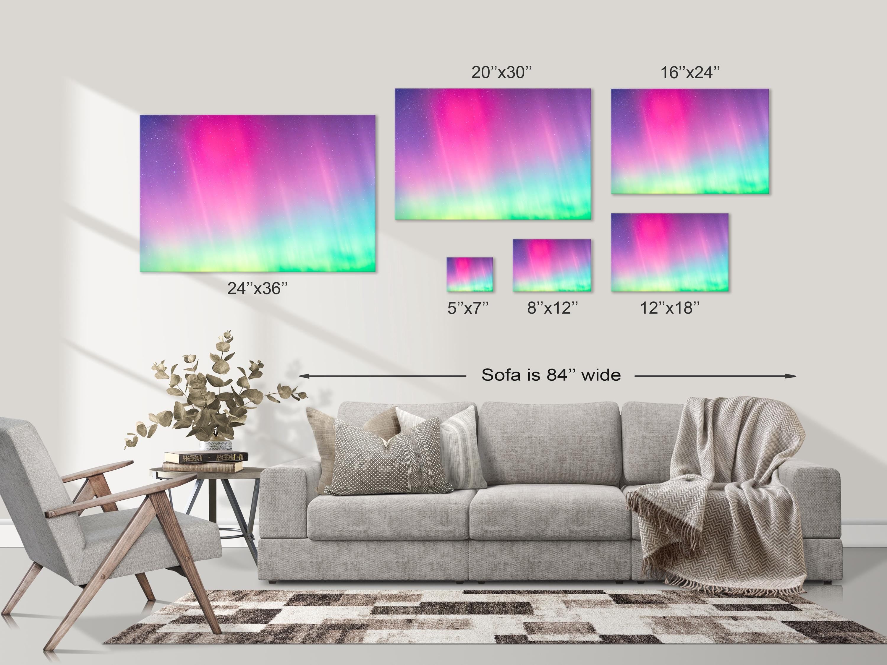 Pink & Green Aurora Borealis