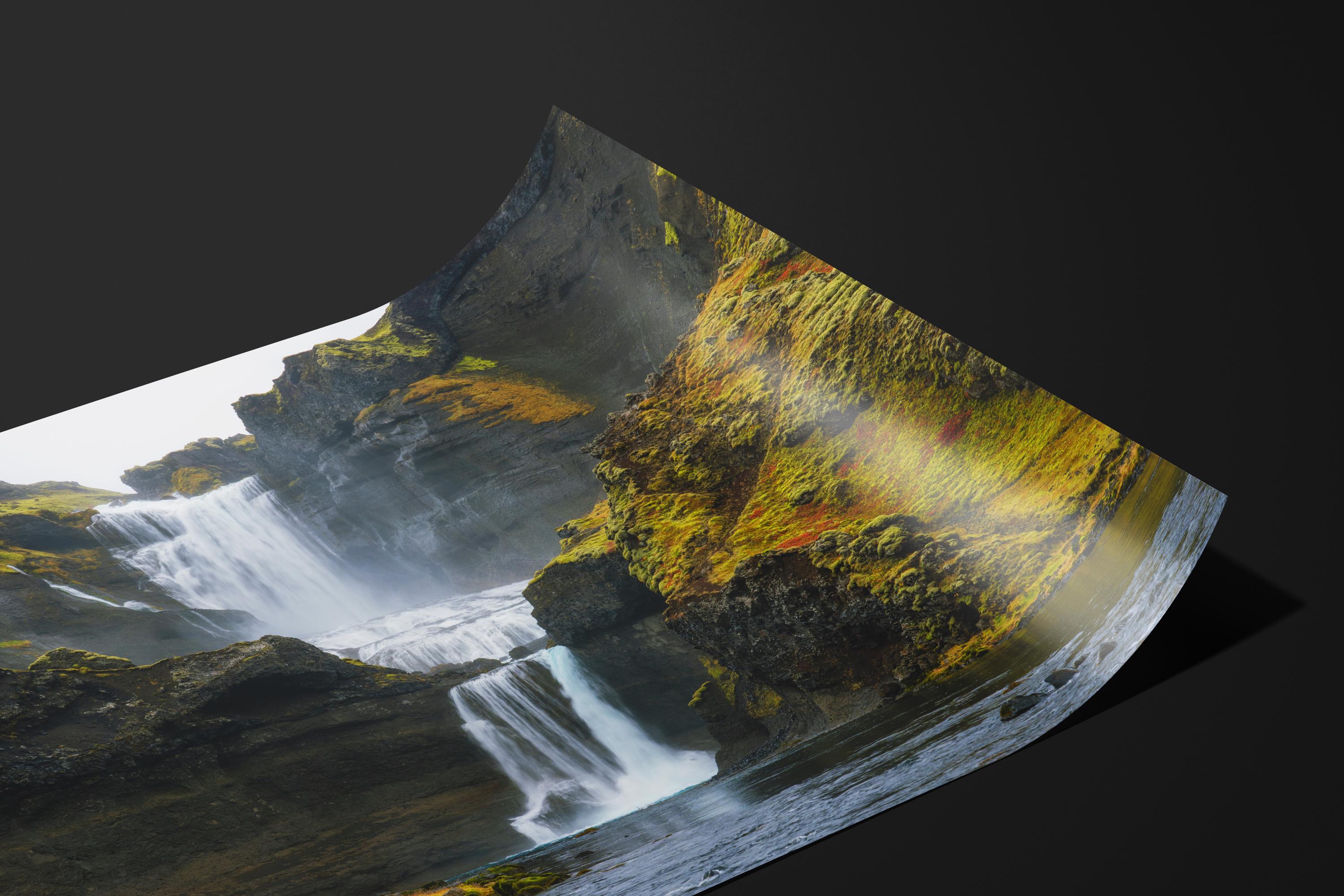 Majestic Iceland Waterfall