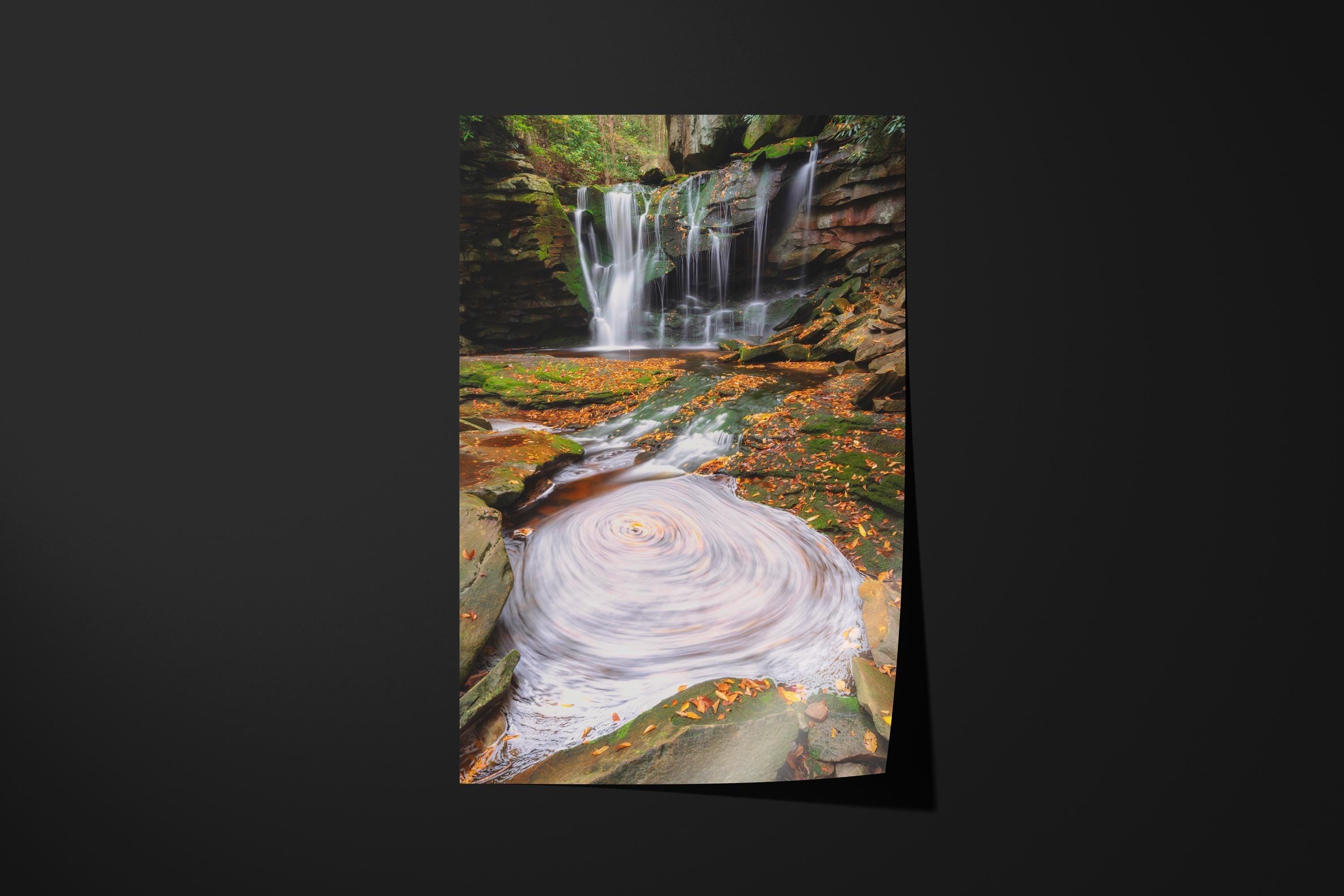 Elakala Falls Swirl | Autumn Waterfall