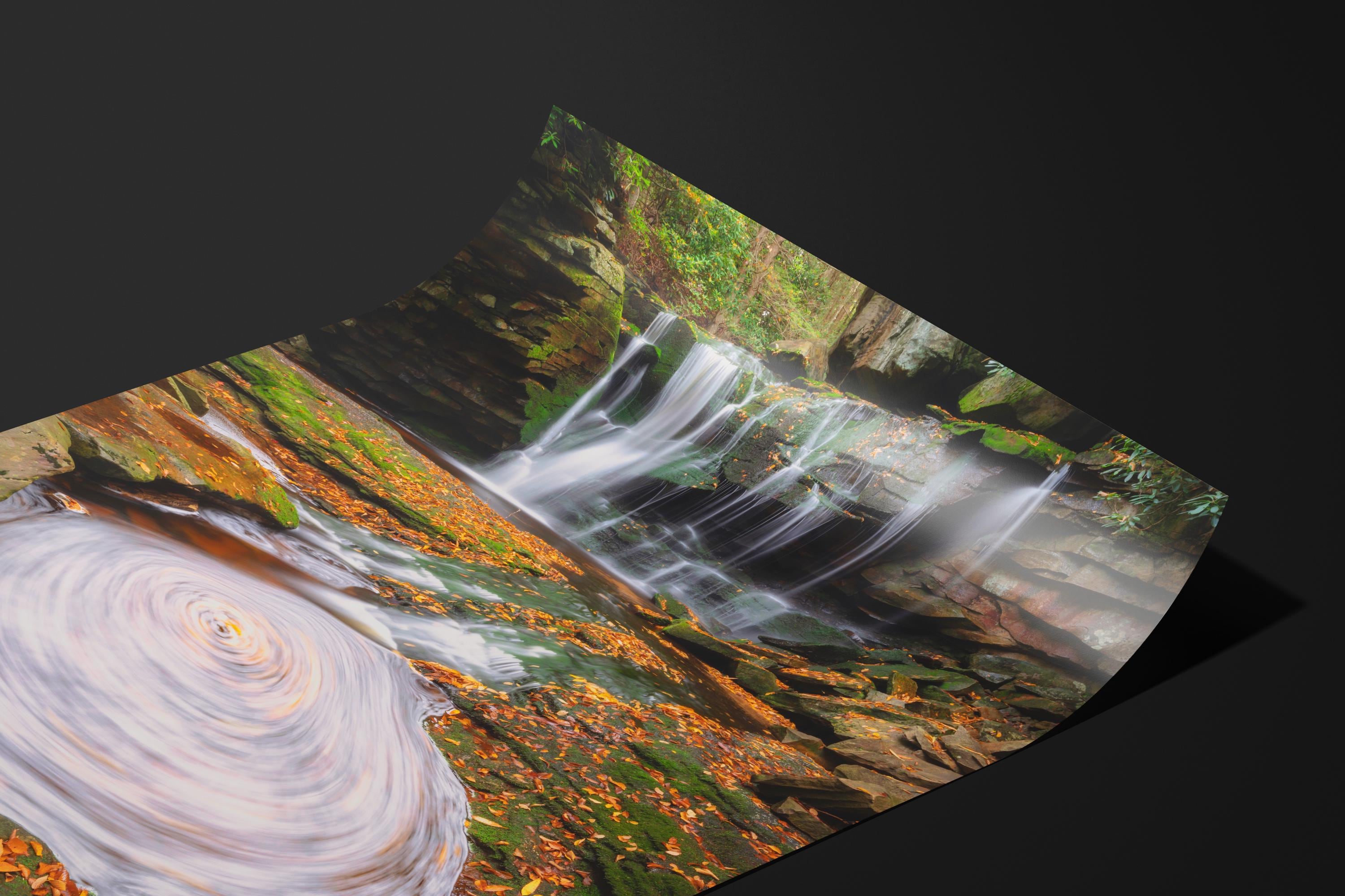 Elakala Falls Swirl | Autumn Waterfall