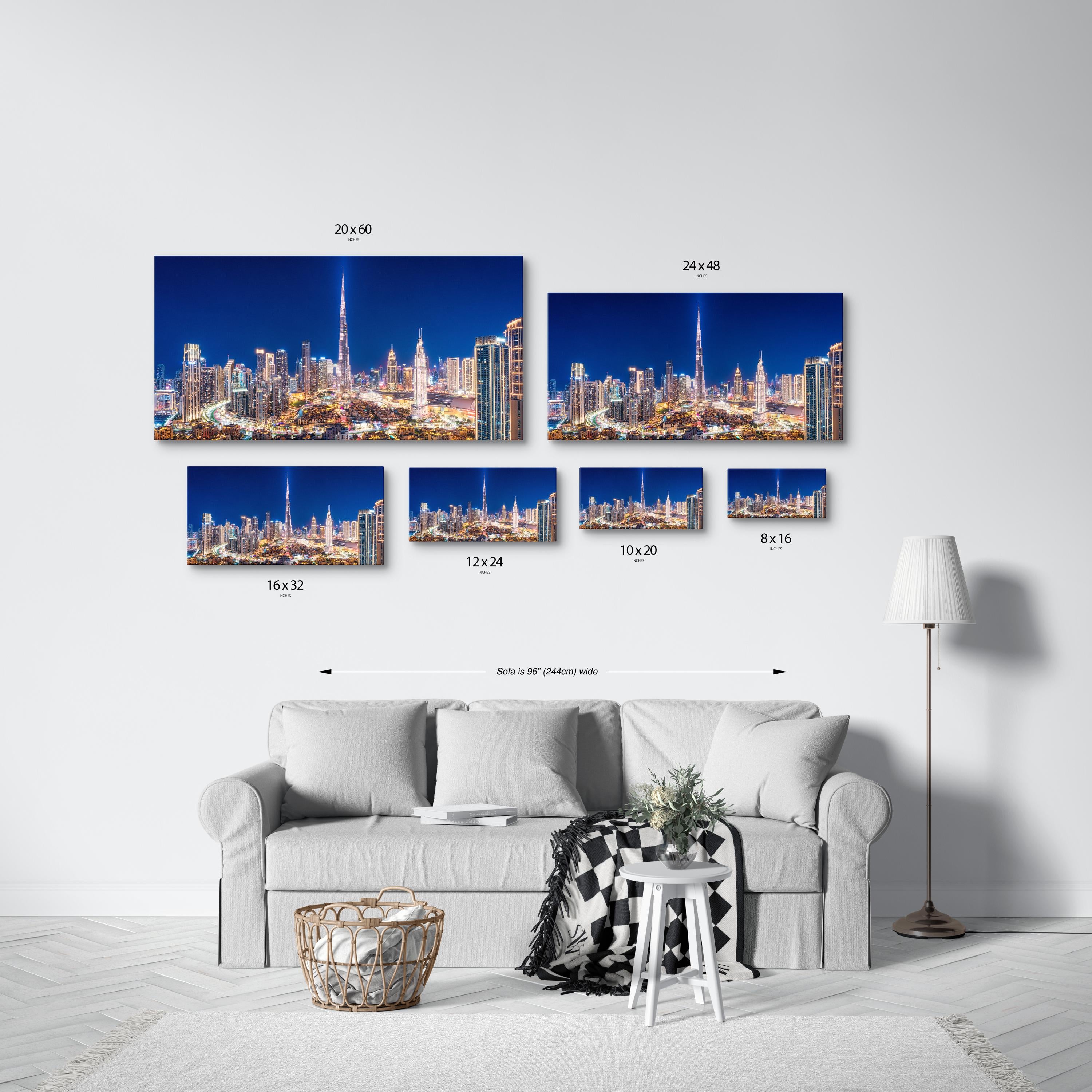 Dubai Skyline at Night