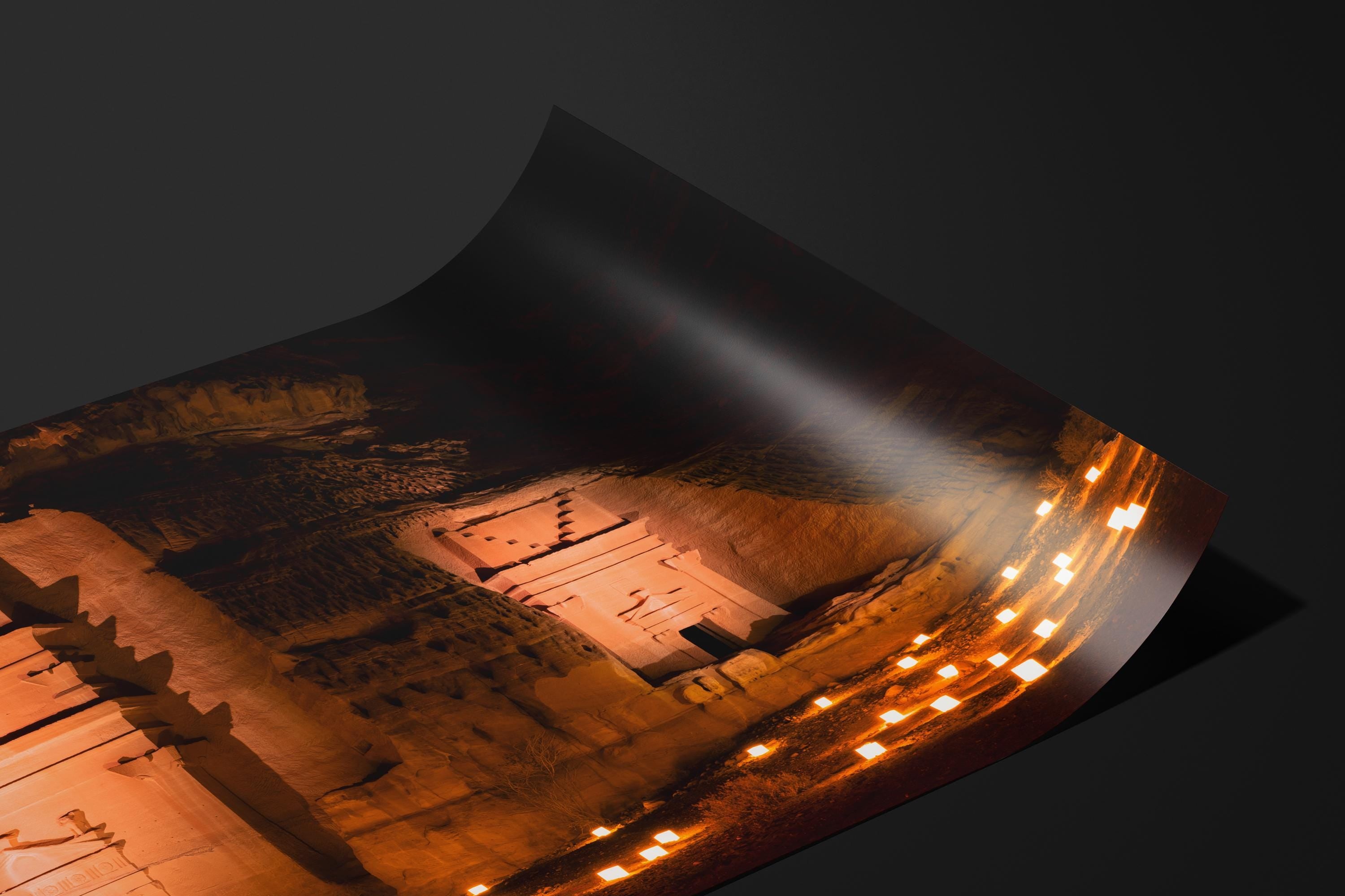 Hegra Tombs by Night