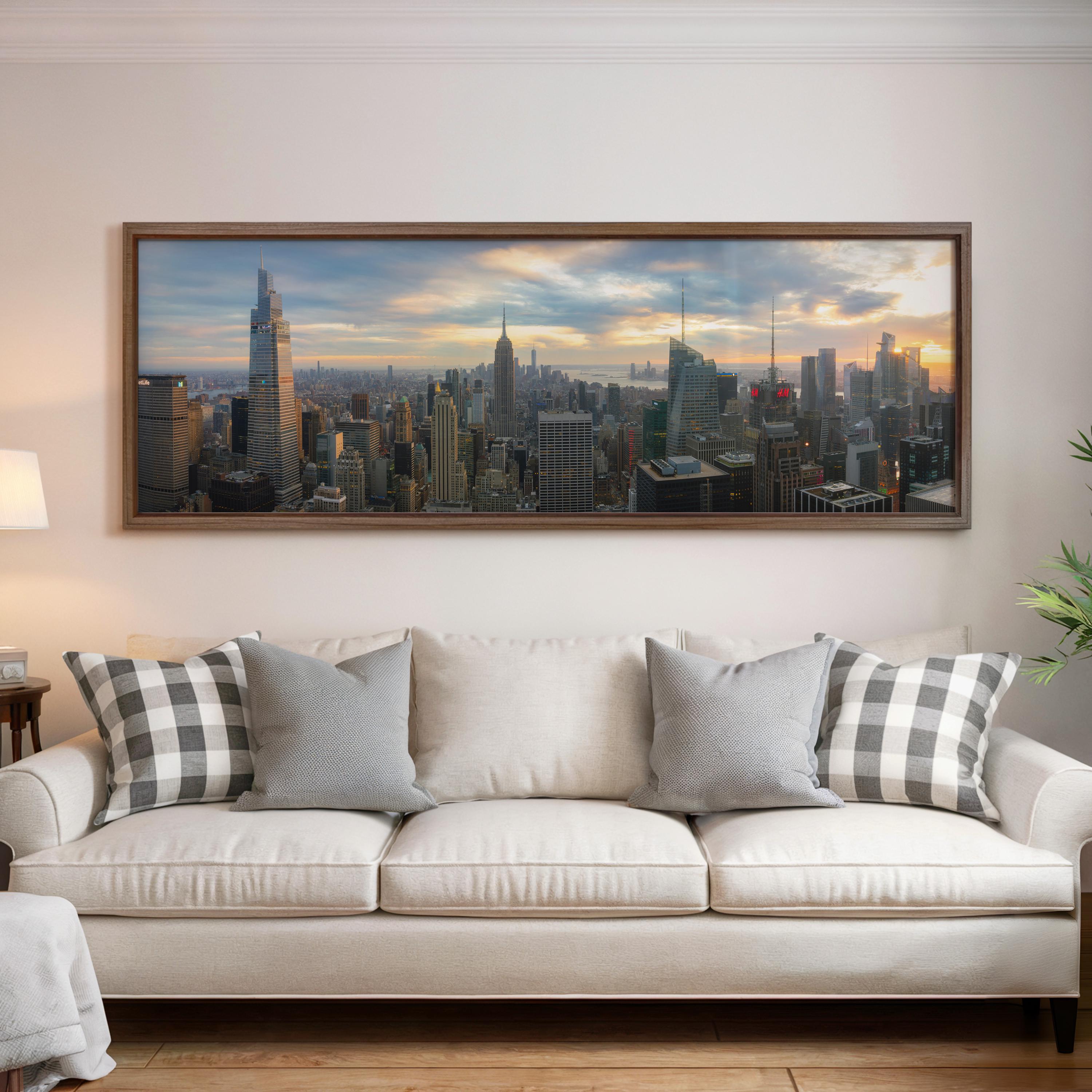 Golden Hour NYC Skyline Panorama