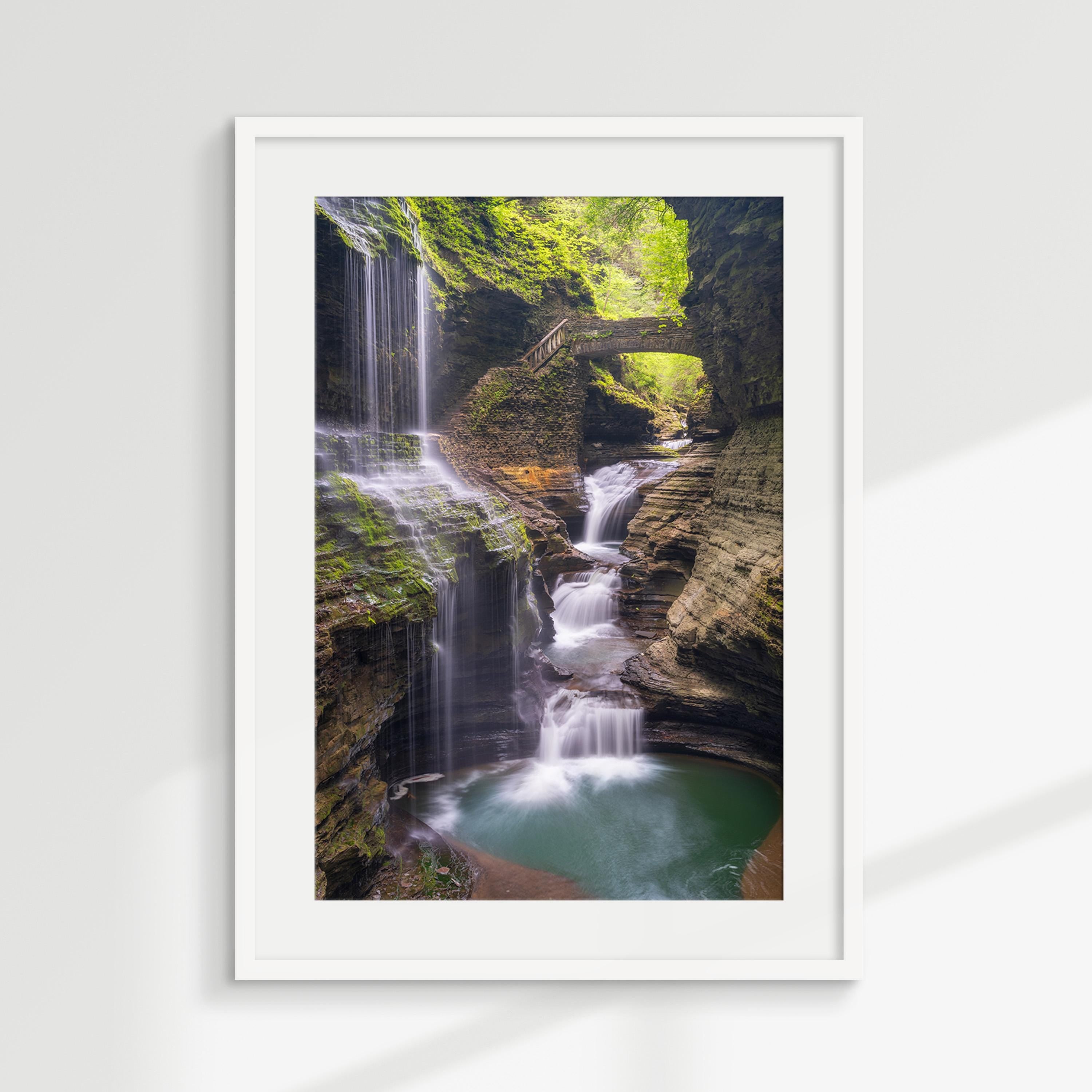 Scenic Watkins Glen Gorge Waterfall