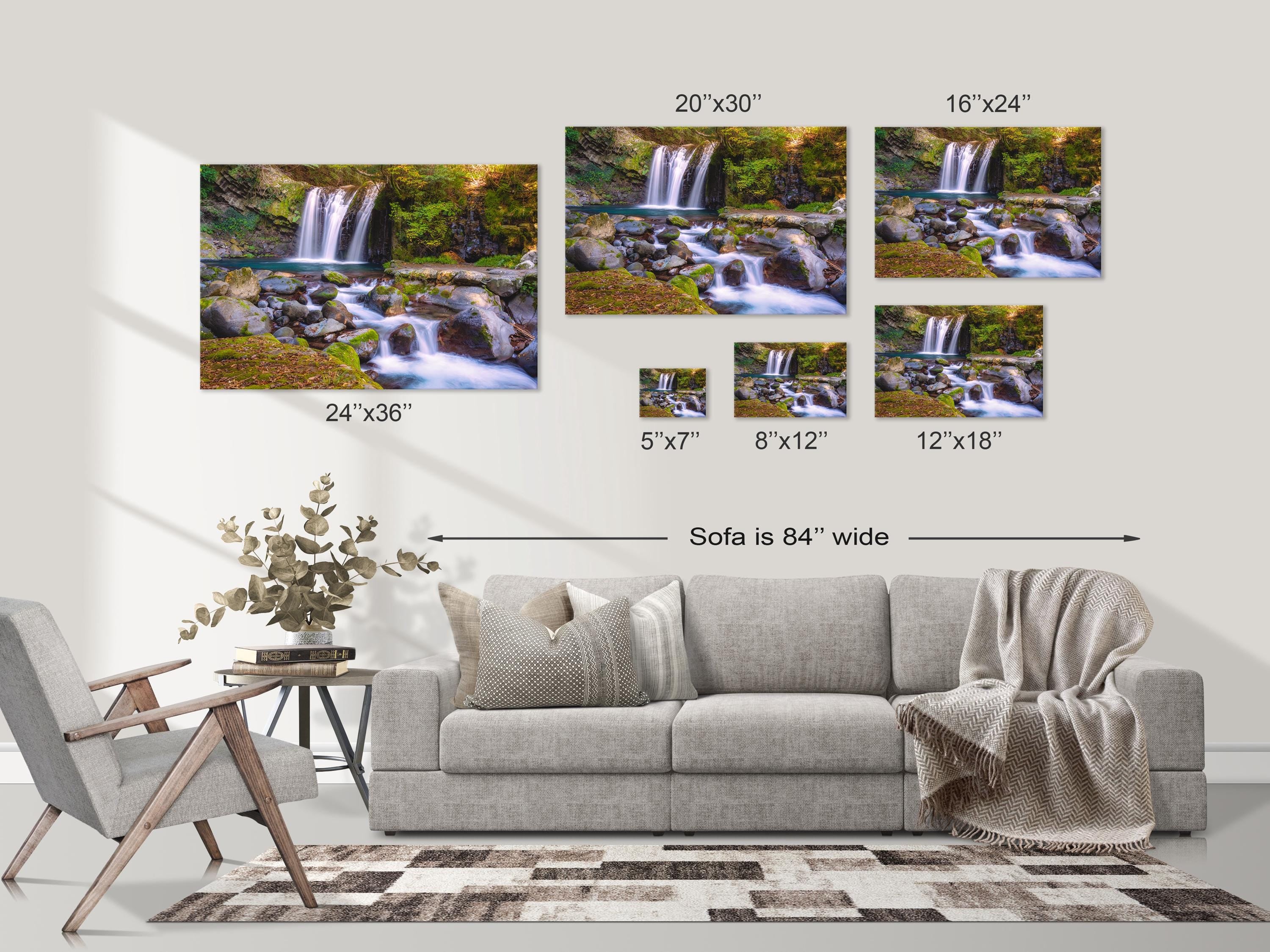 Tranquil Forest Waterfall