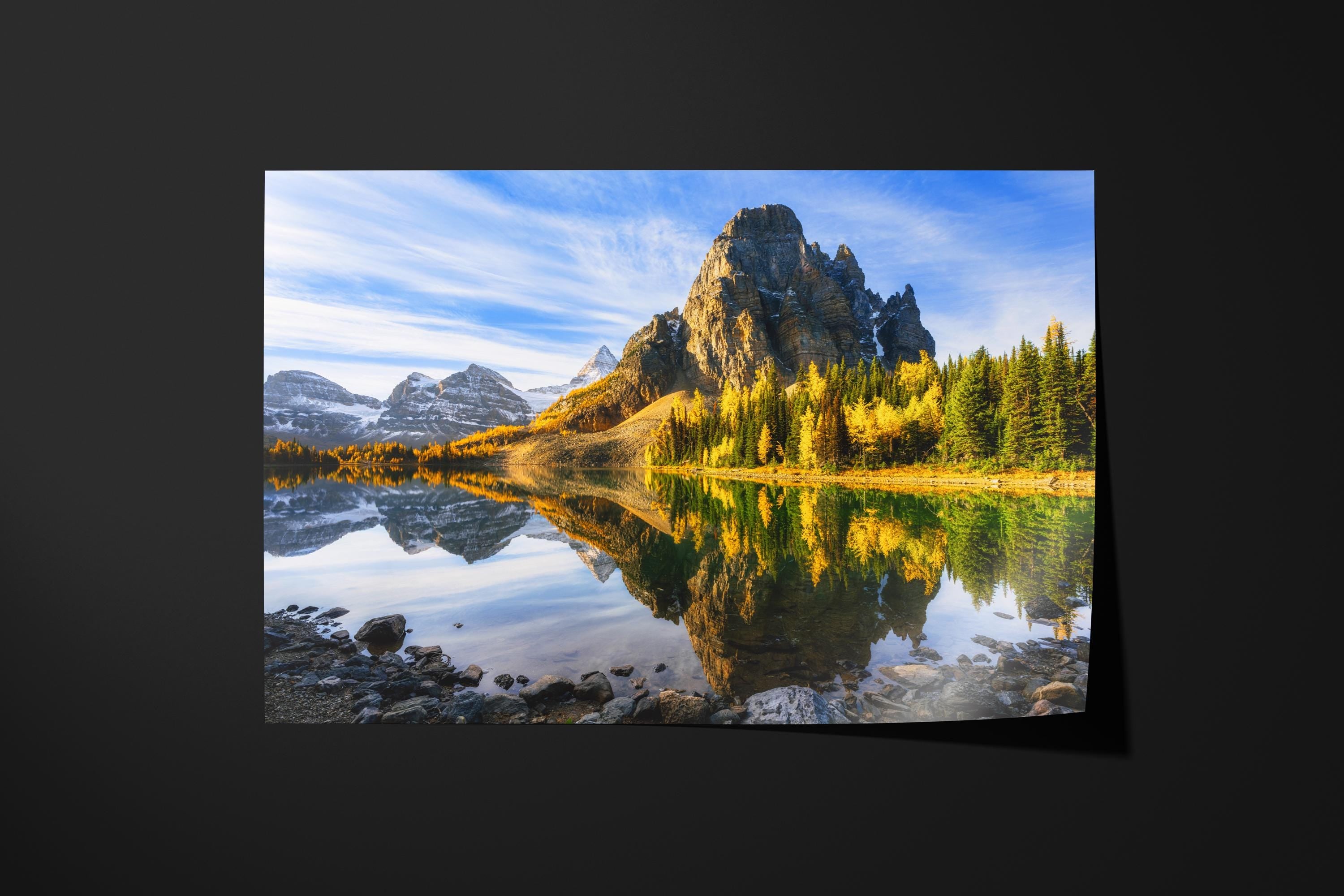 Golden Larch Reflection at Sunburst Lake
