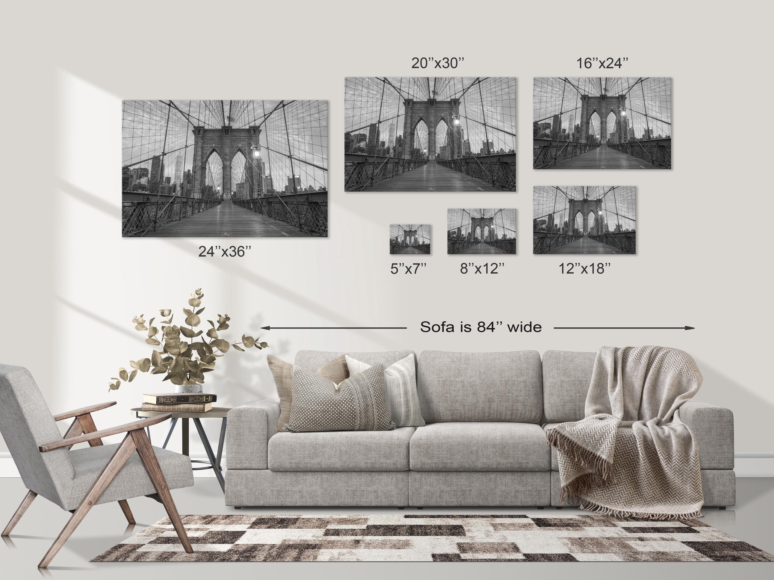 Brooklyn Bridge NYC Black and White