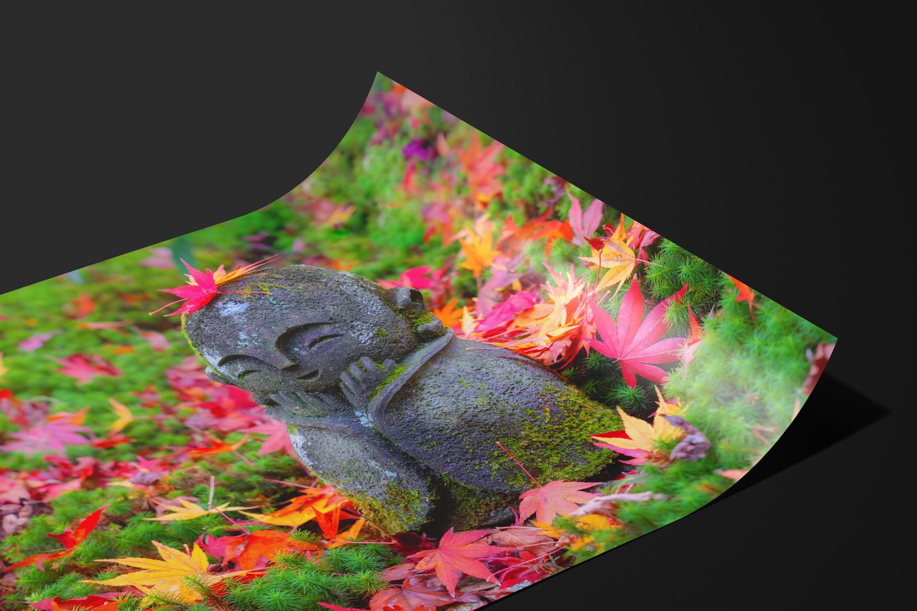 Zen Garden Buddha in Autumn