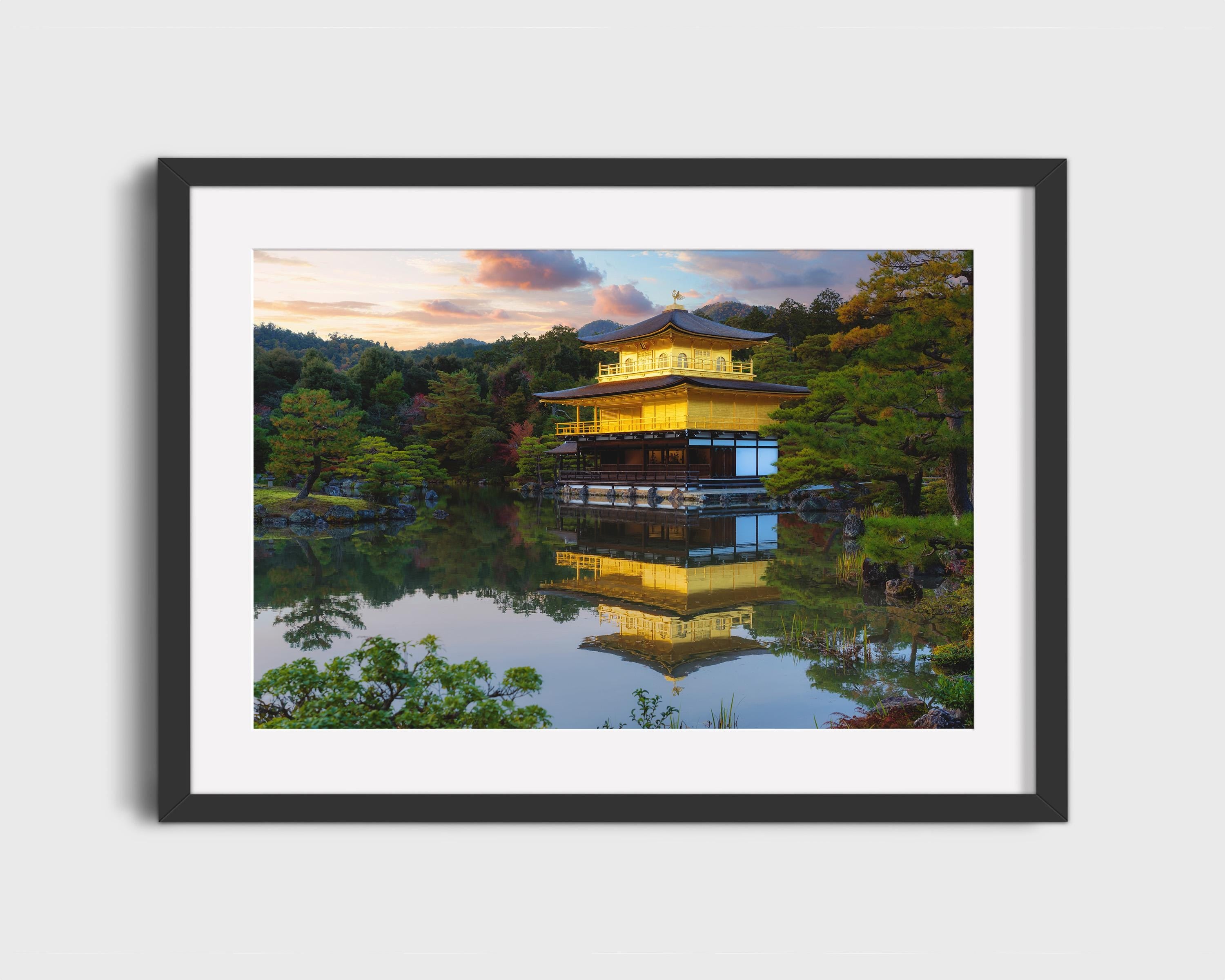 Golden Pavilion at Sunset
