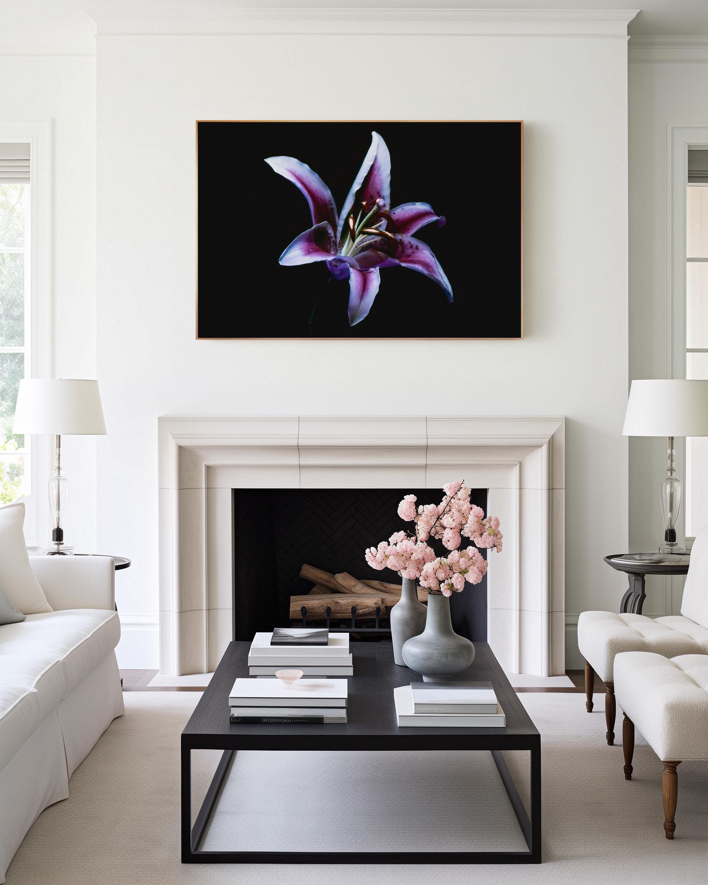 Purple Lily Under UV Light